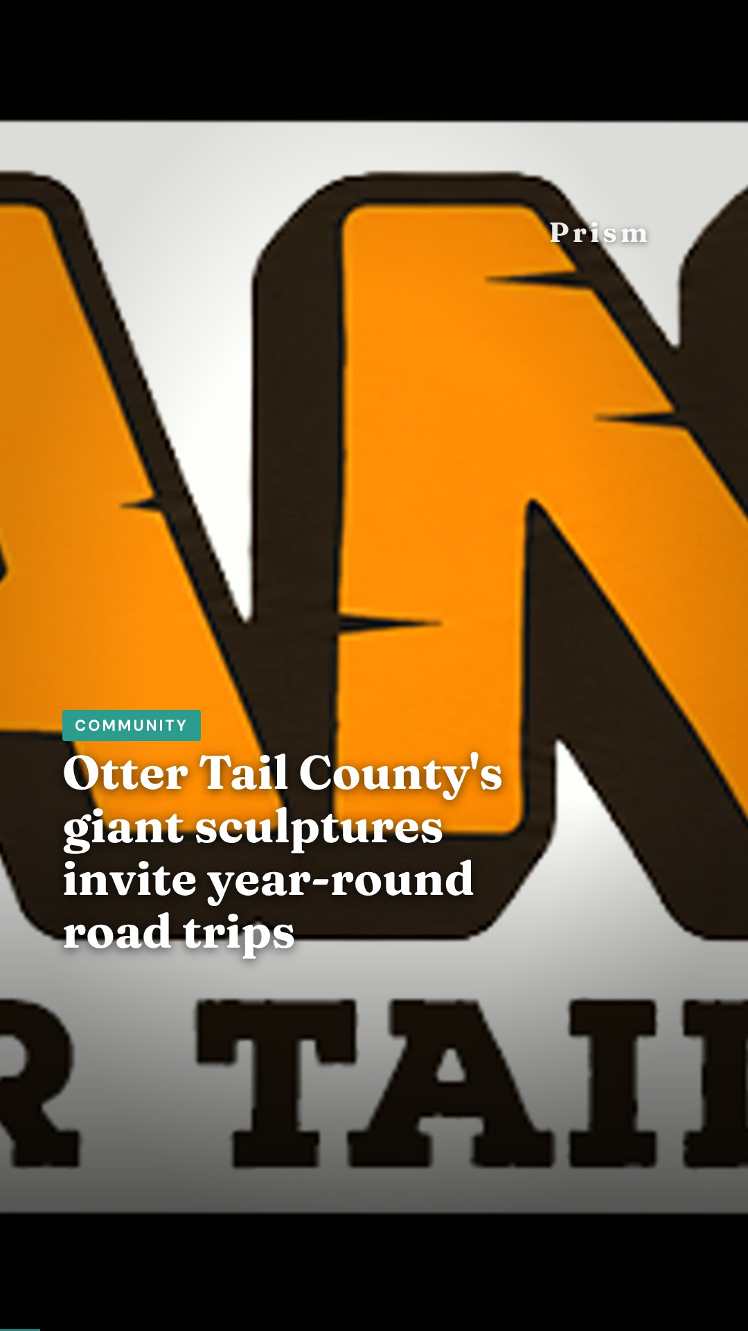 Otter Tail County's giant sculptures invite year-round road trips