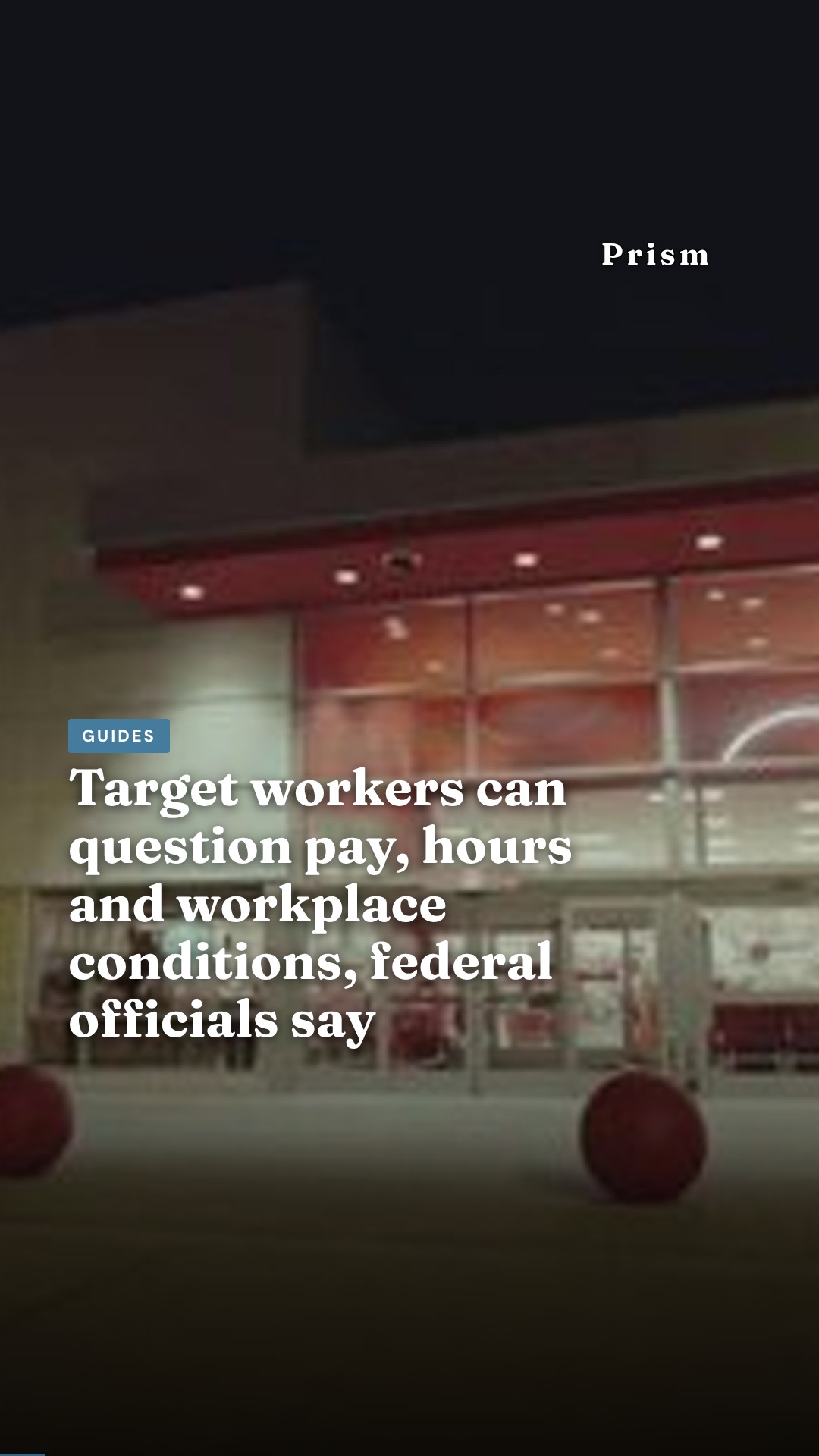 Target workers can question pay, hours and workplace conditions, federal officials say