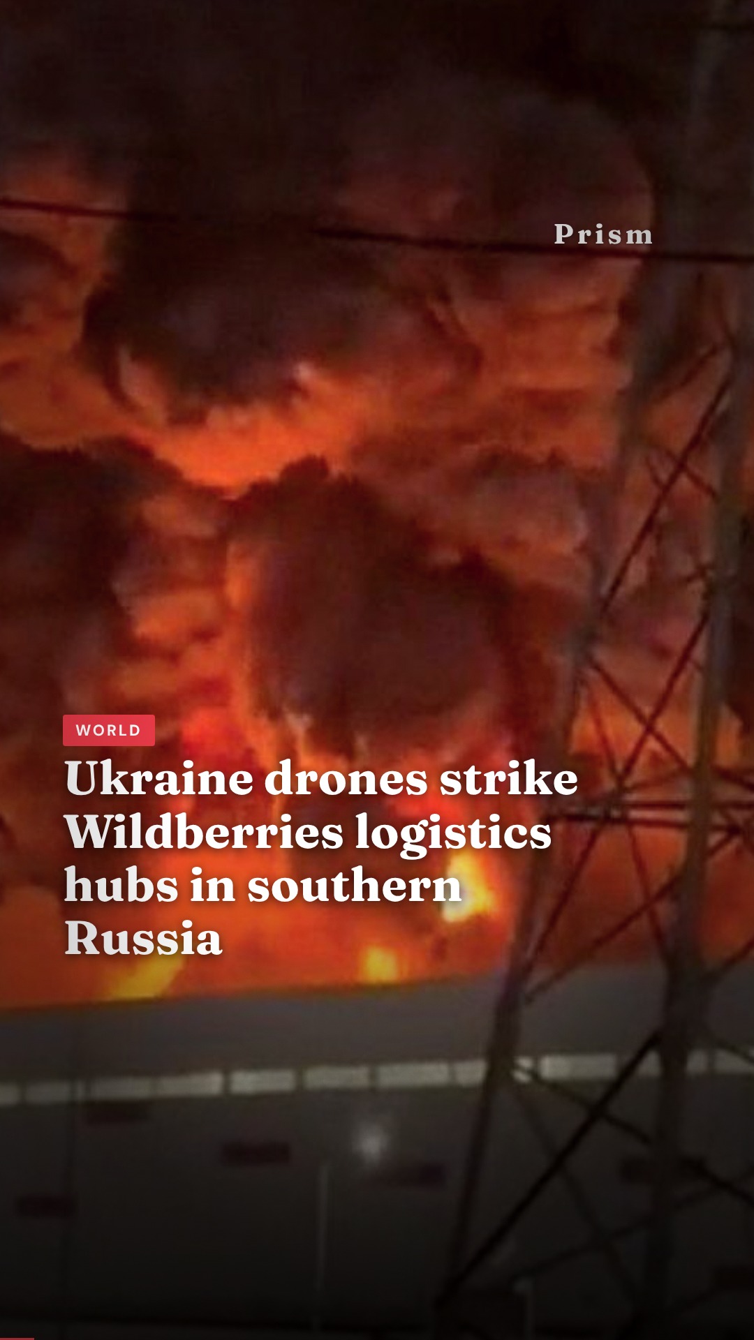 Ukraine drones strike Wildberries logistics hubs in southern Russia