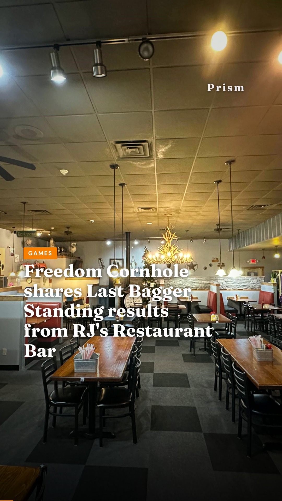Freedom Cornhole shares Last Bagger Standing results from RJ's Restaurant Bar