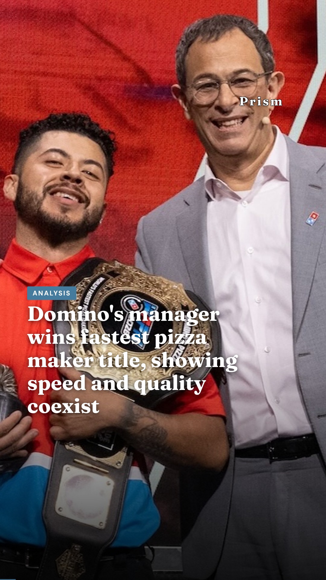 Domino's manager wins fastest pizza maker title, showing speed and quality coexist