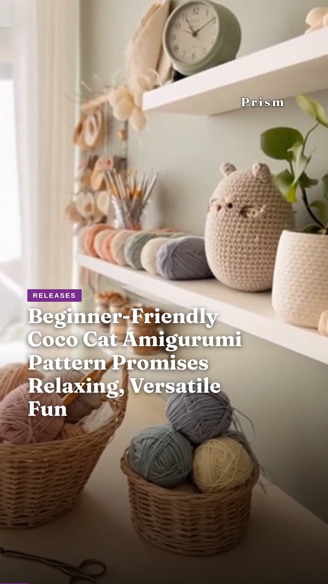Beginner-Friendly Coco Cat Amigurumi Pattern Promises Relaxing, Versatile Fun