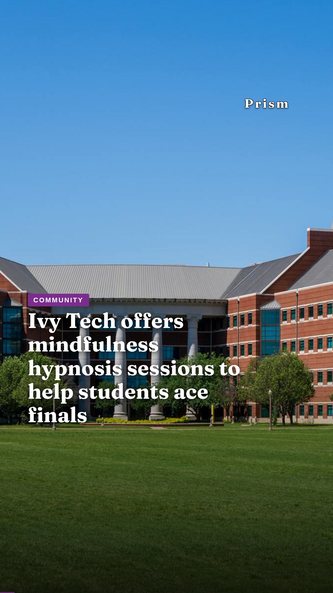 Ivy Tech offers mindfulness hypnosis sessions to help students ace finals