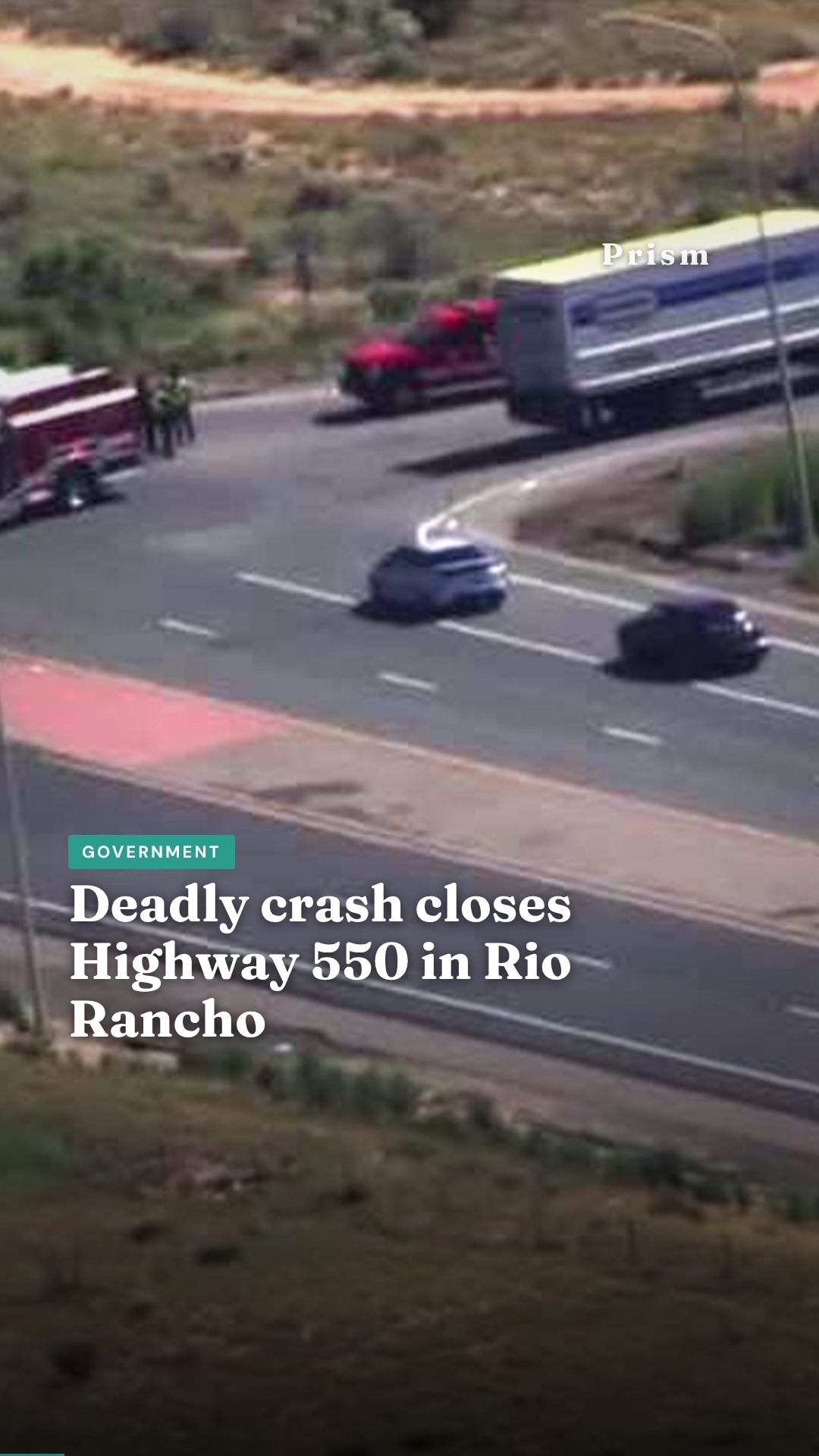 Deadly crash closes Highway 550 in Rio Rancho