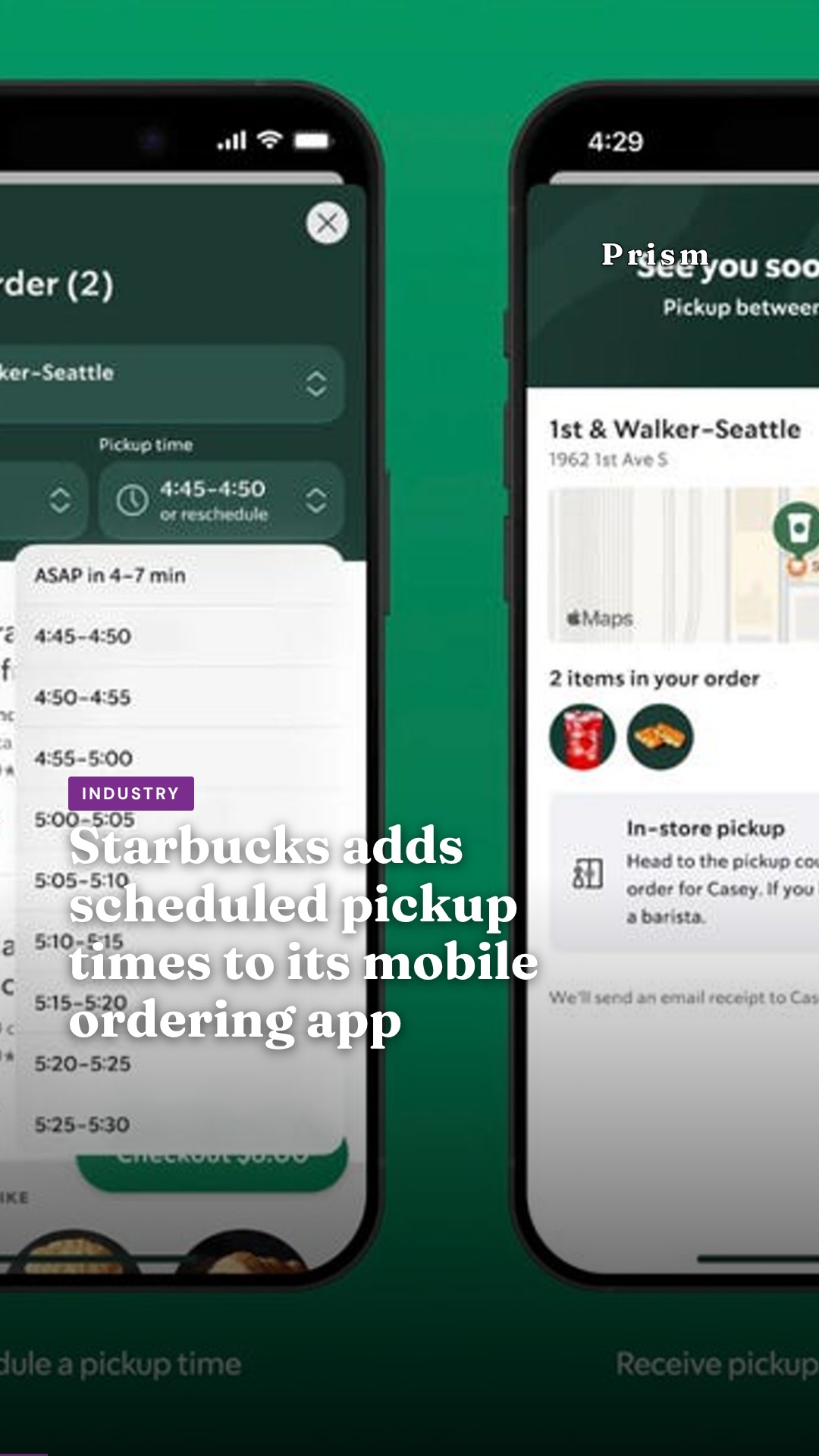 Starbucks adds scheduled pickup times to its mobile ordering app