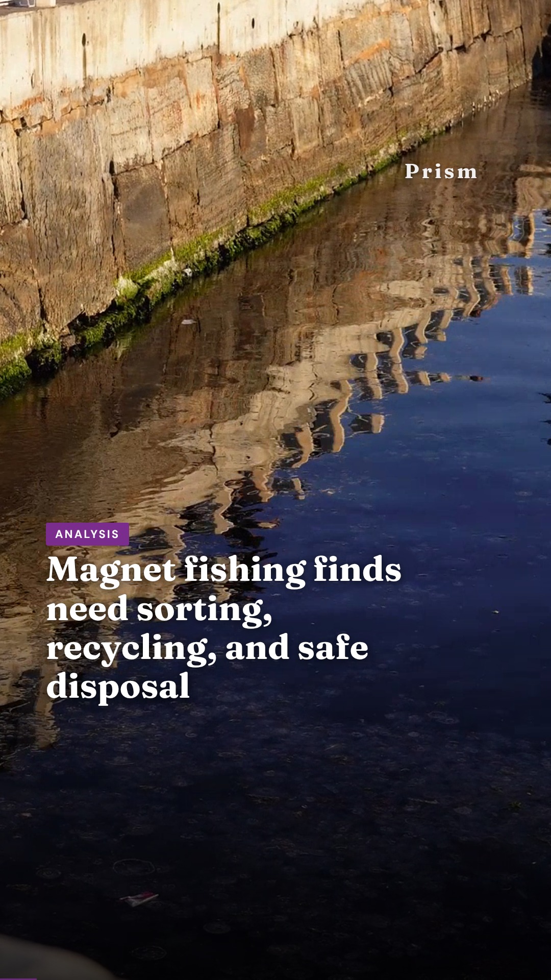 Magnet fishing finds need sorting, recycling, and safe disposal