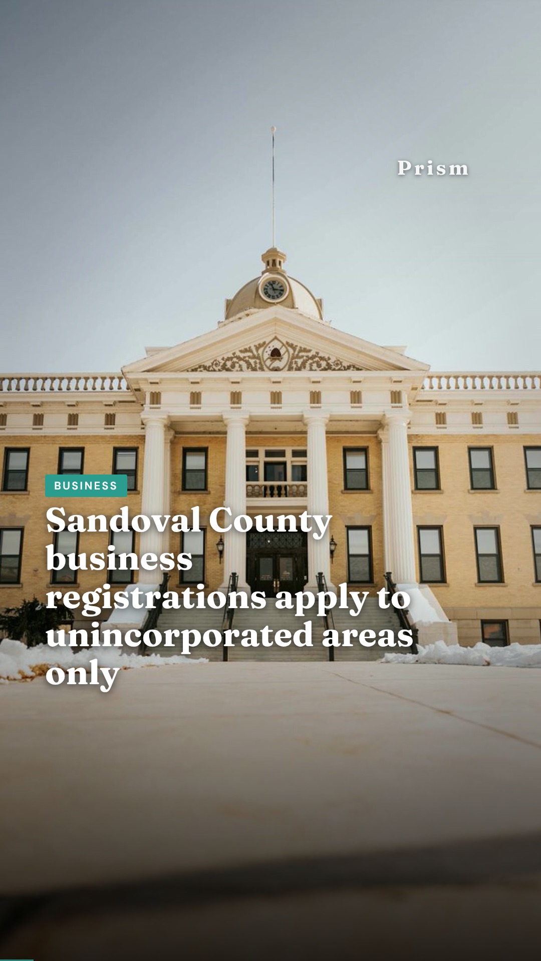 Sandoval County business registrations apply to unincorporated areas only