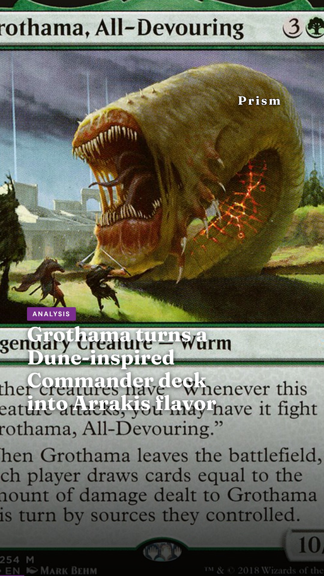 Grothama turns a Dune-inspired Commander deck into Arrakis flavor