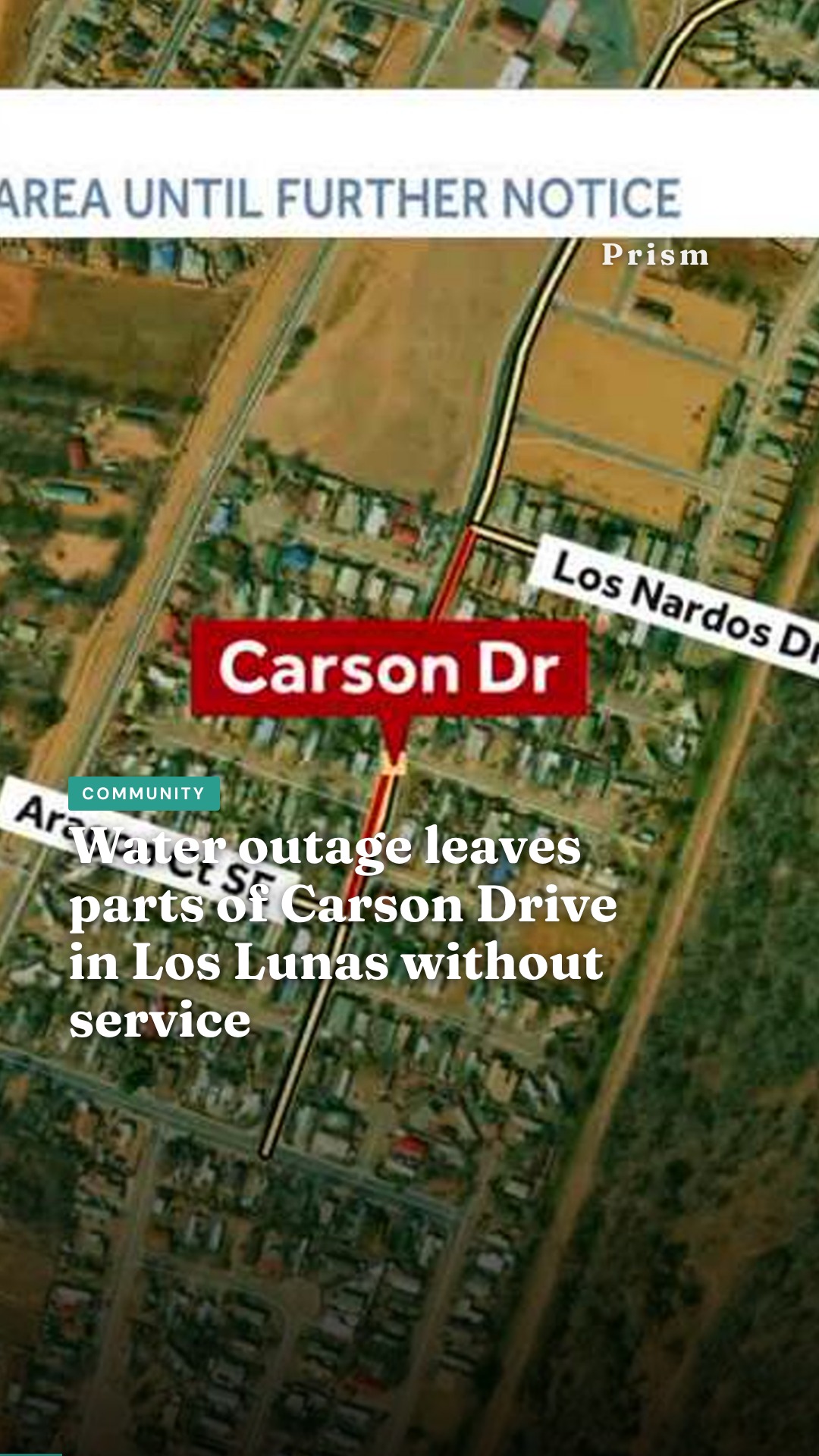 Water outage leaves parts of Carson Drive in Los Lunas without service