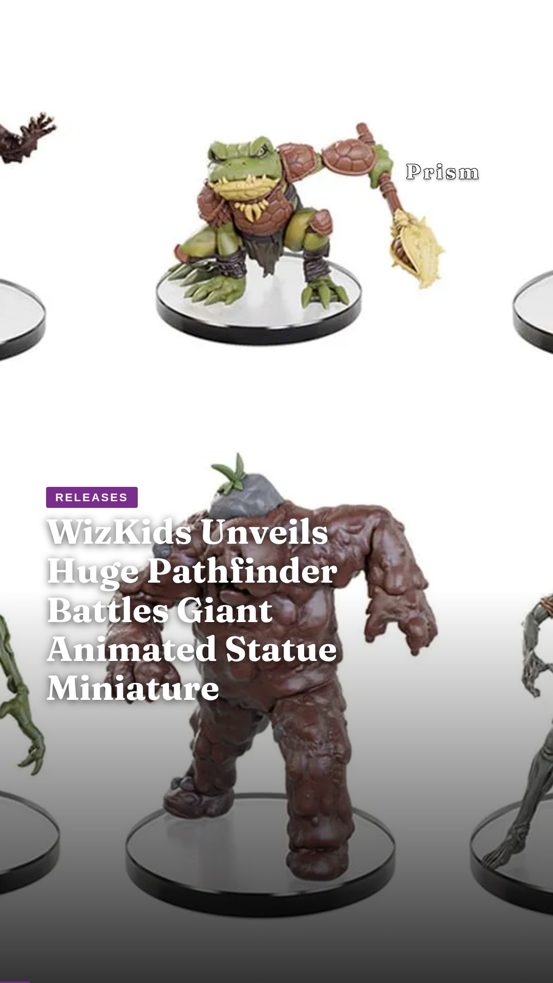 WizKids Unveils Huge Pathfinder Battles Giant Animated Statue Miniature
