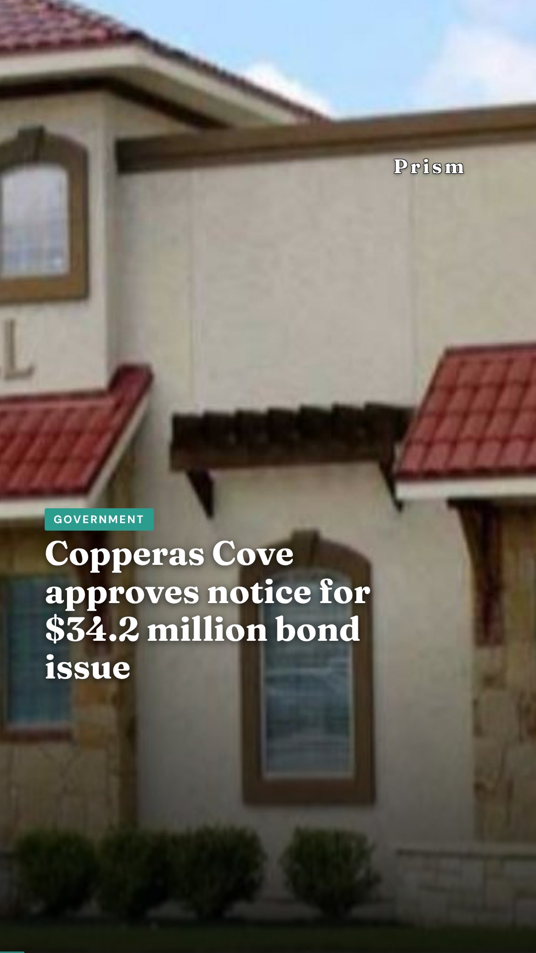 Copperas Cove approves notice for $34.2 million bond issue