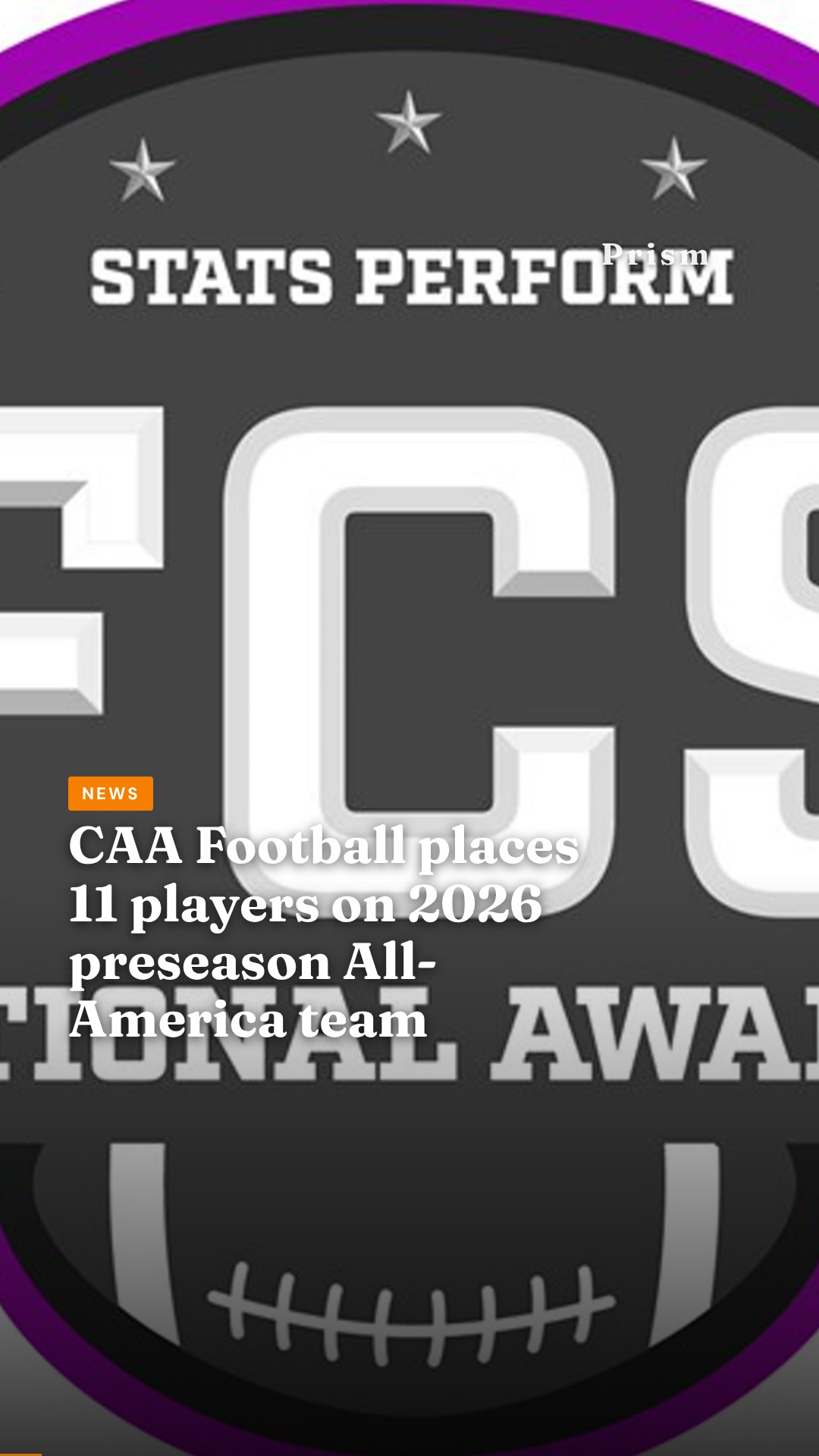 CAA Football places 11 players on 2026 preseason All-America team