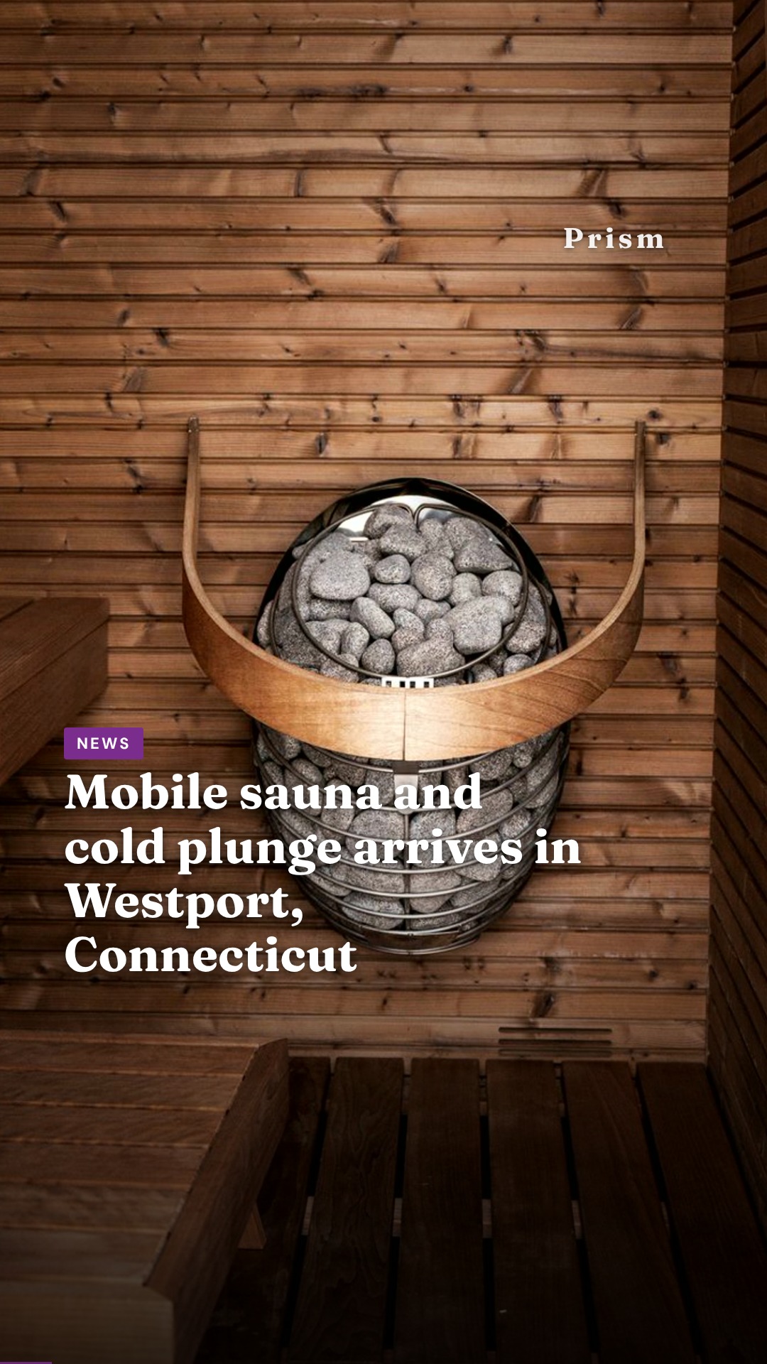 Mobile sauna and cold plunge arrives in Westport, Connecticut