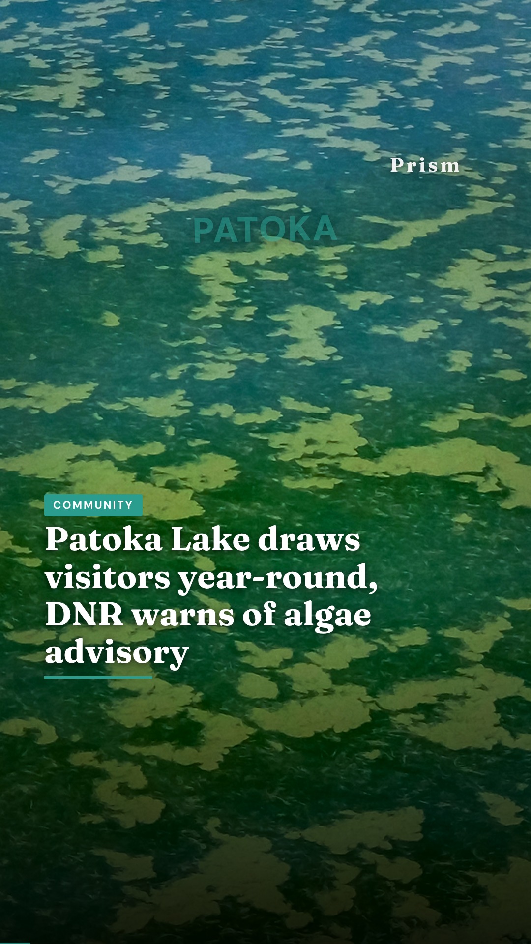 Patoka Lake draws visitors year-round, DNR warns of algae advisory