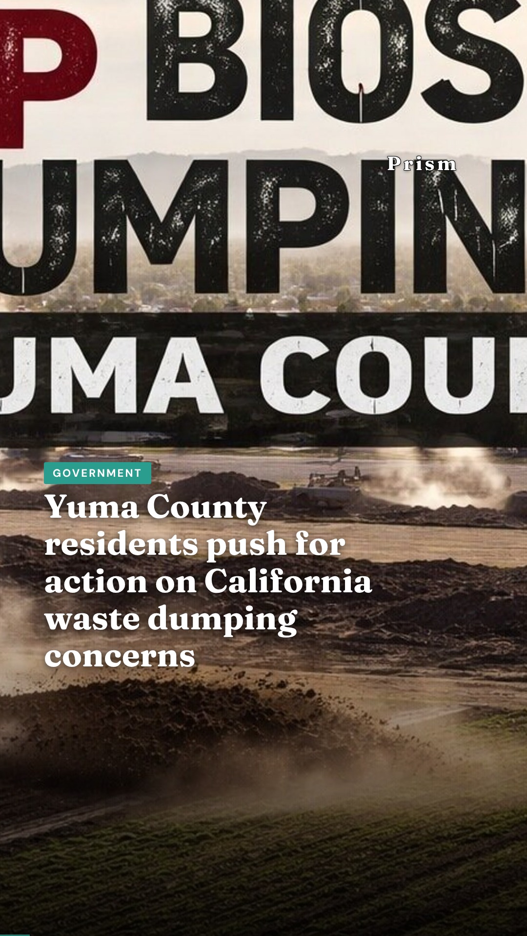 Yuma County residents push for action on California waste dumping concerns