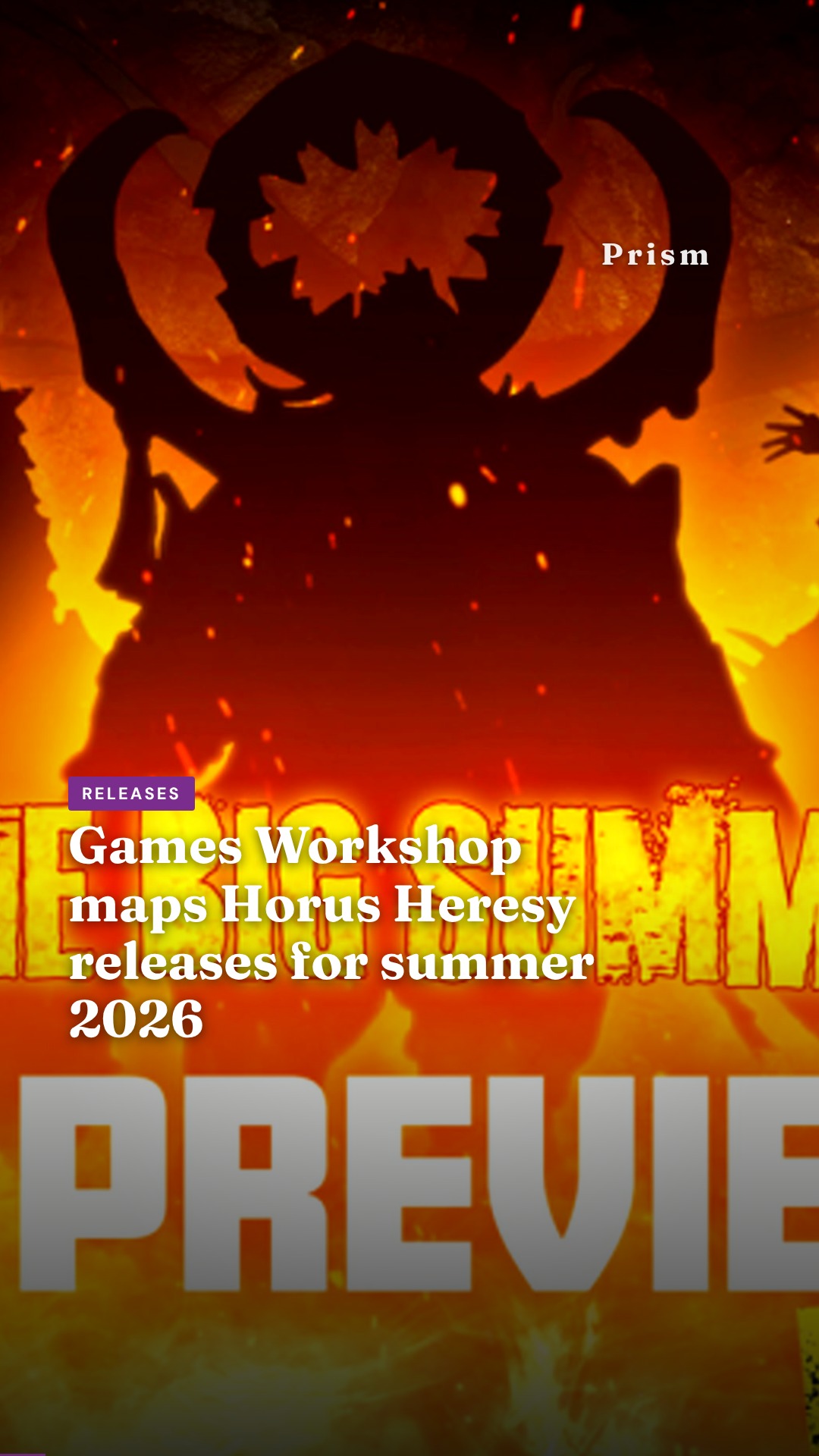 Games Workshop maps Horus Heresy releases for summer 2026