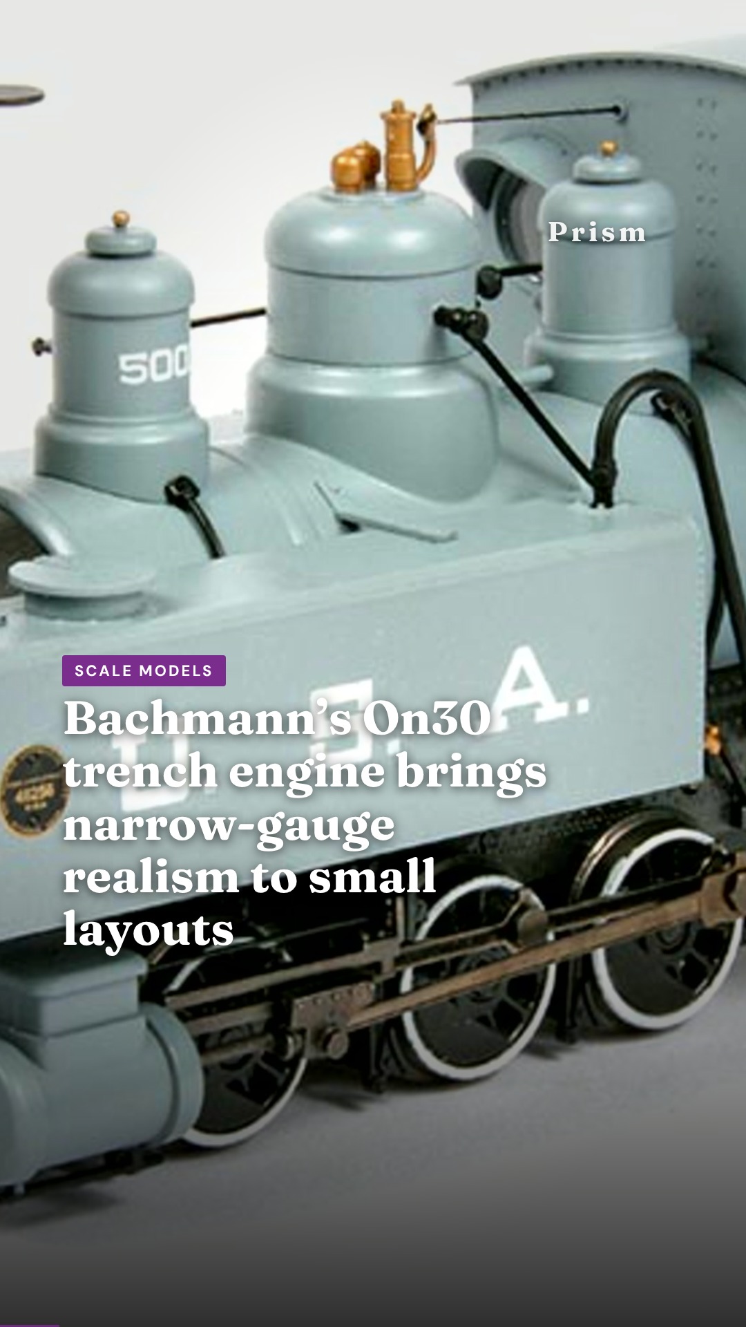 Bachmann’s On30 trench engine brings narrow-gauge realism to small layouts