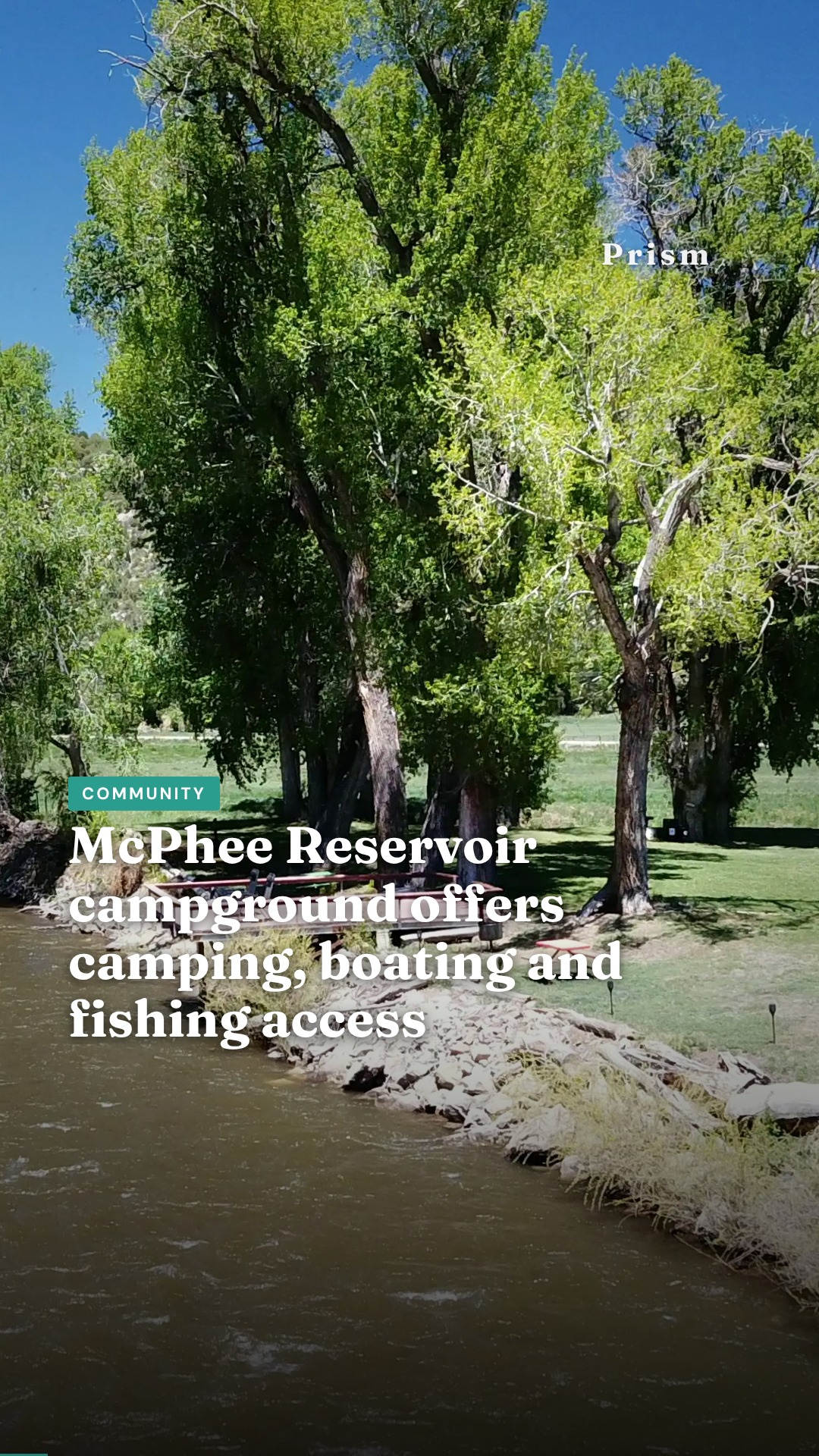McPhee Reservoir campground offers camping, boating and fishing access