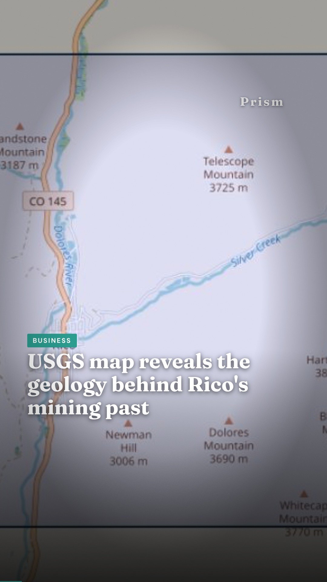 USGS map reveals the geology behind Rico's mining past