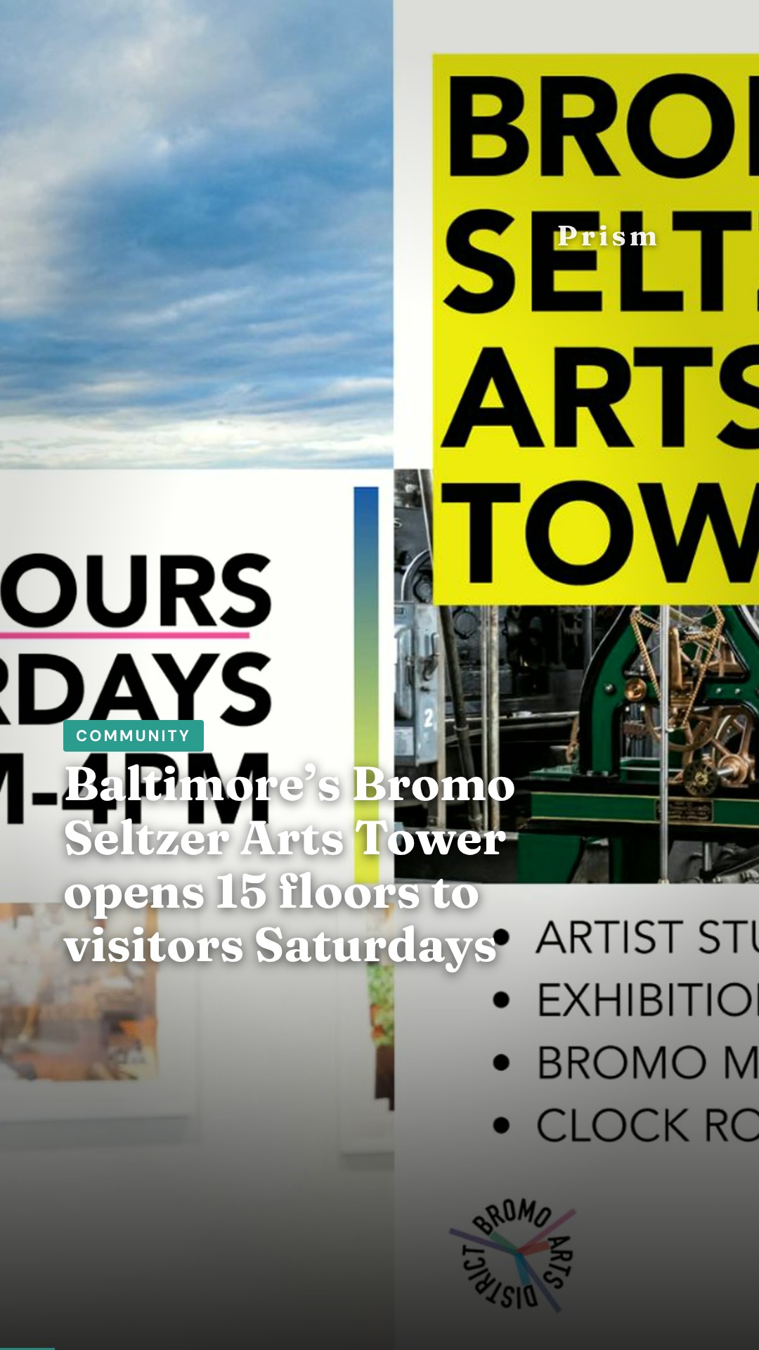 Baltimore’s Bromo Seltzer Arts Tower opens 15 floors to visitors Saturdays