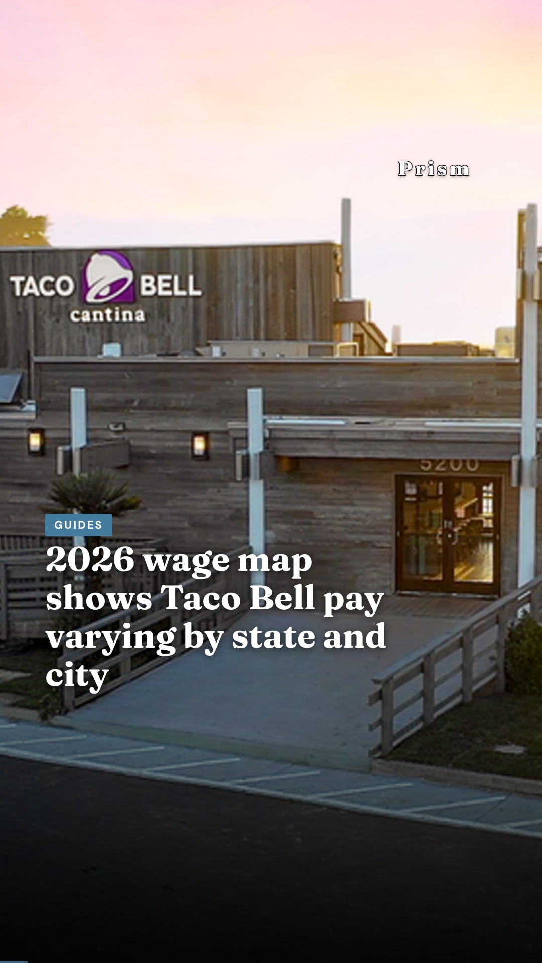 2026 wage map shows Taco Bell pay varying by state and city
