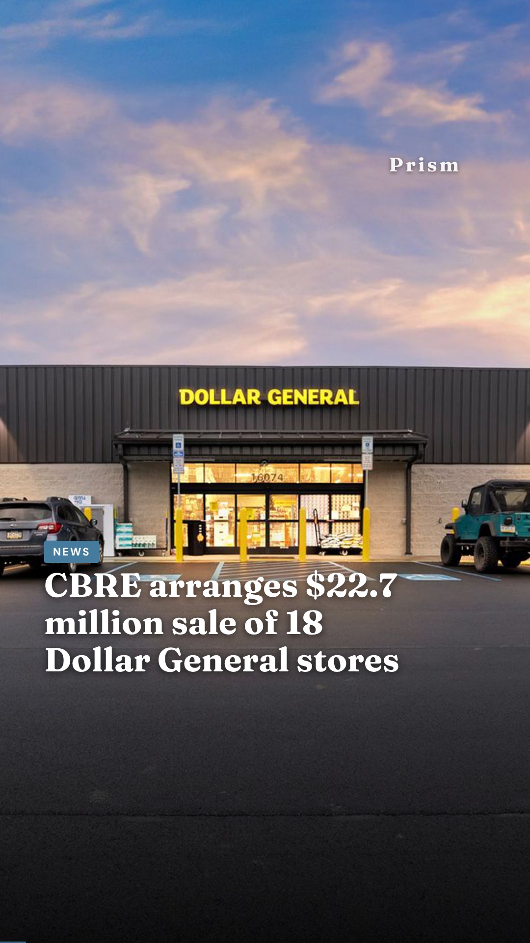 CBRE arranges $22.7 million sale of 18 Dollar General stores