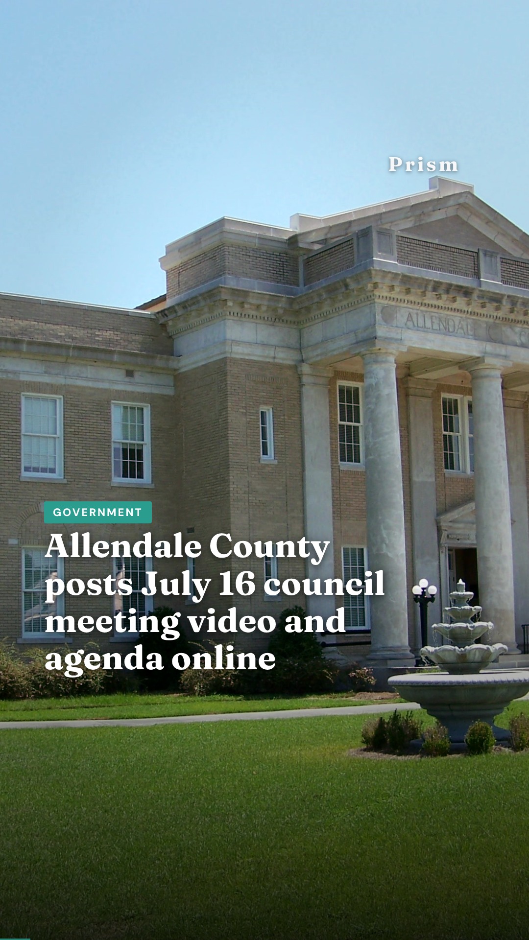 Allendale County posts July 16 council meeting video and agenda online
