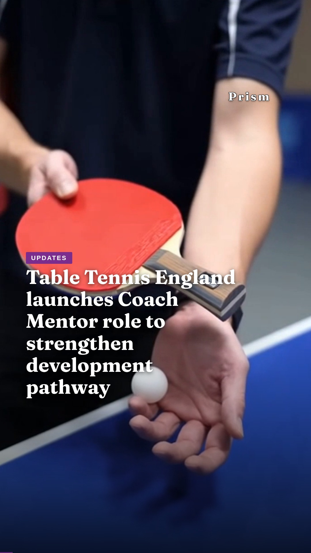 Table Tennis England launches Coach Mentor role to strengthen development pathway