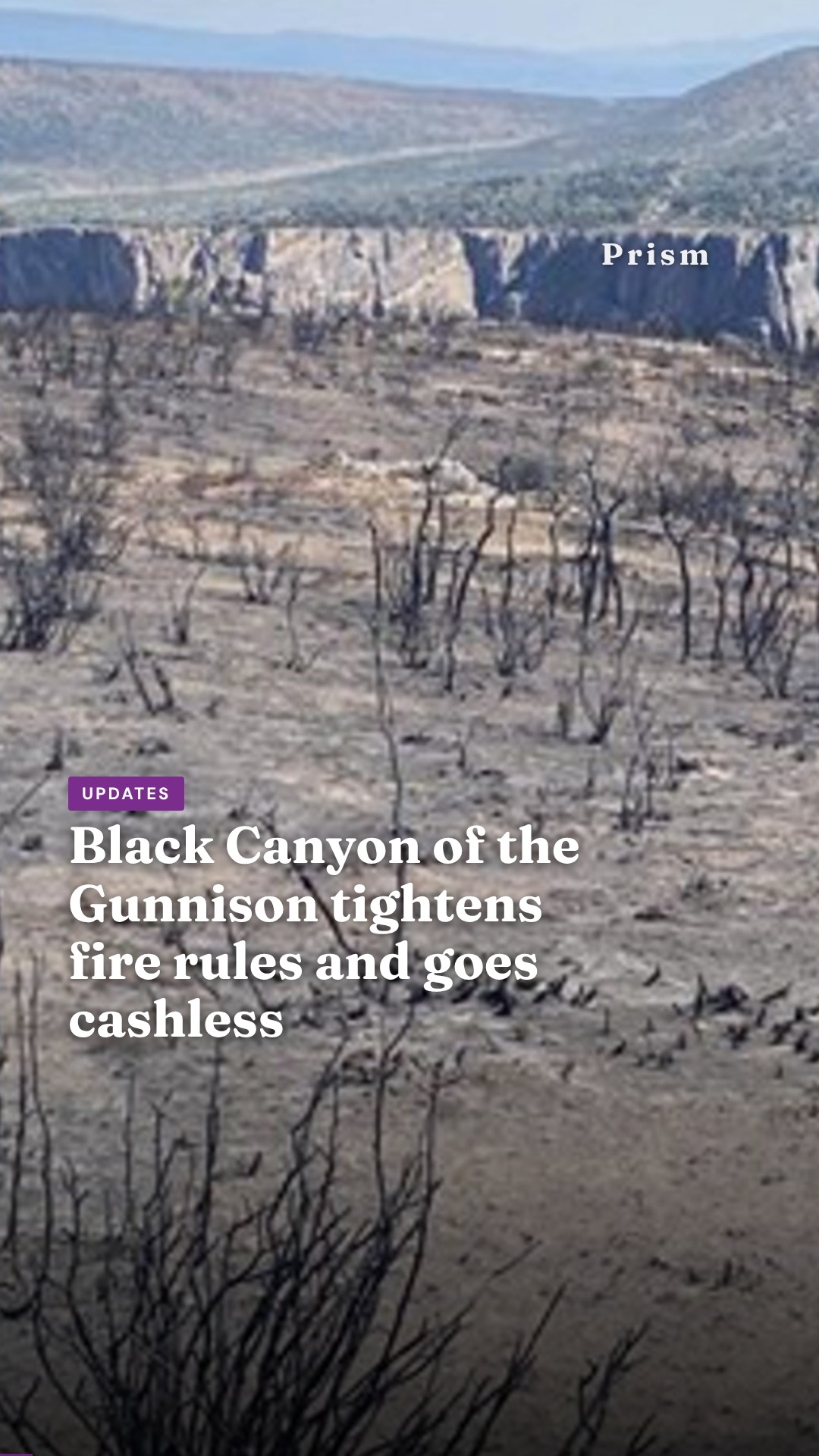 Black Canyon of the Gunnison tightens fire rules and goes cashless
