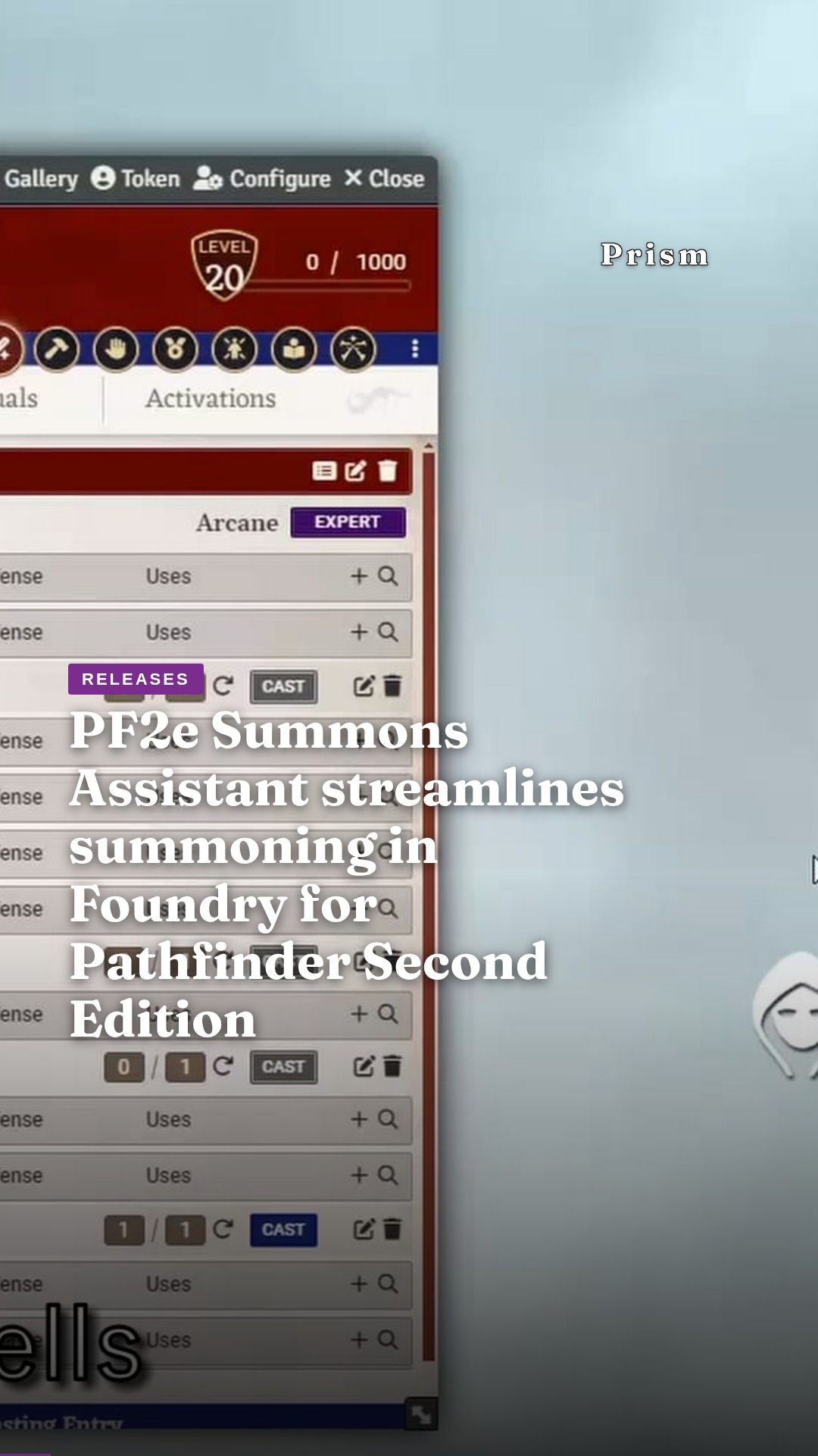 PF2e Summons Assistant streamlines summoning in Foundry for Pathfinder Second Edition