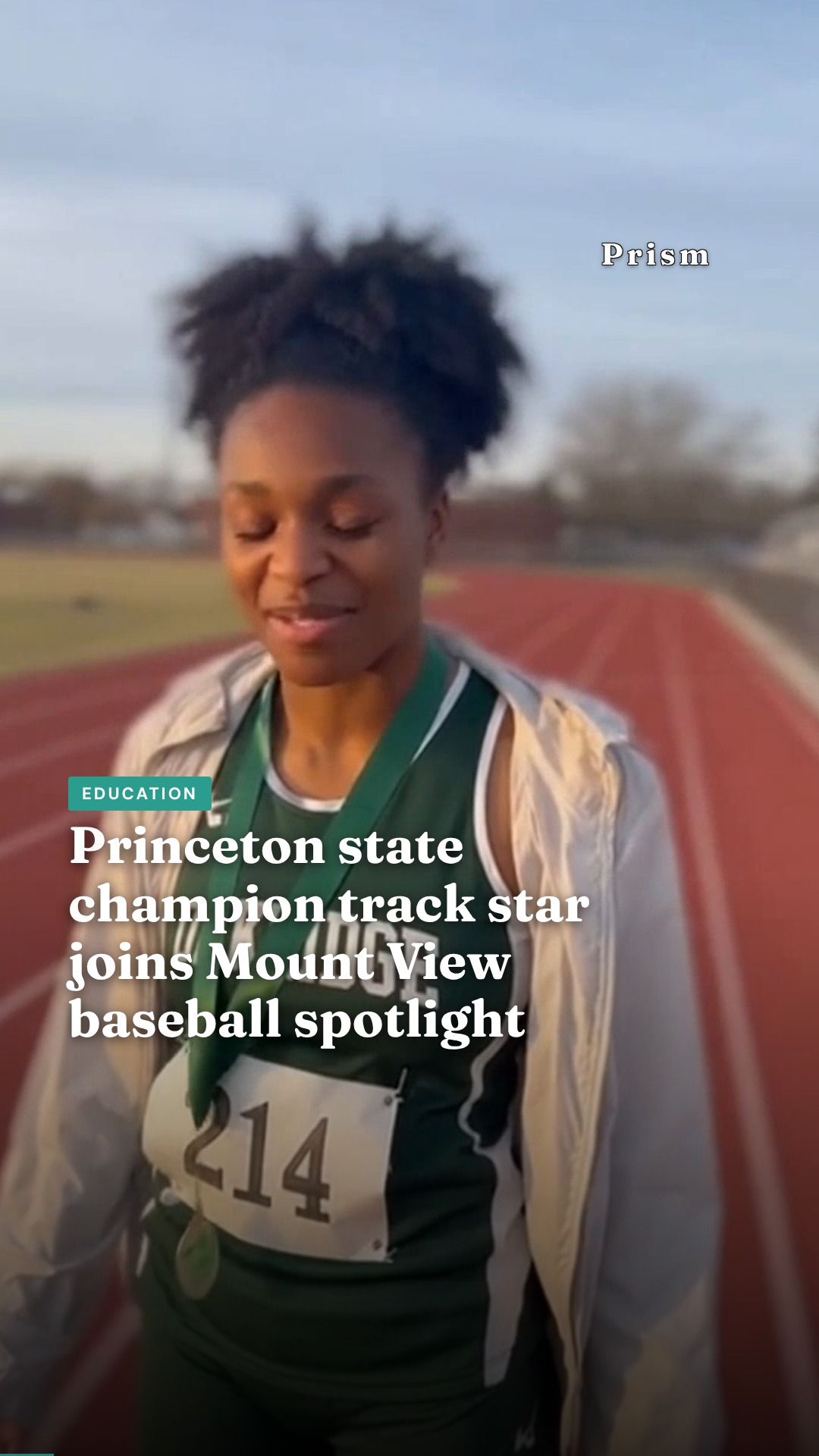 Princeton state champion track star joins Mount View baseball spotlight