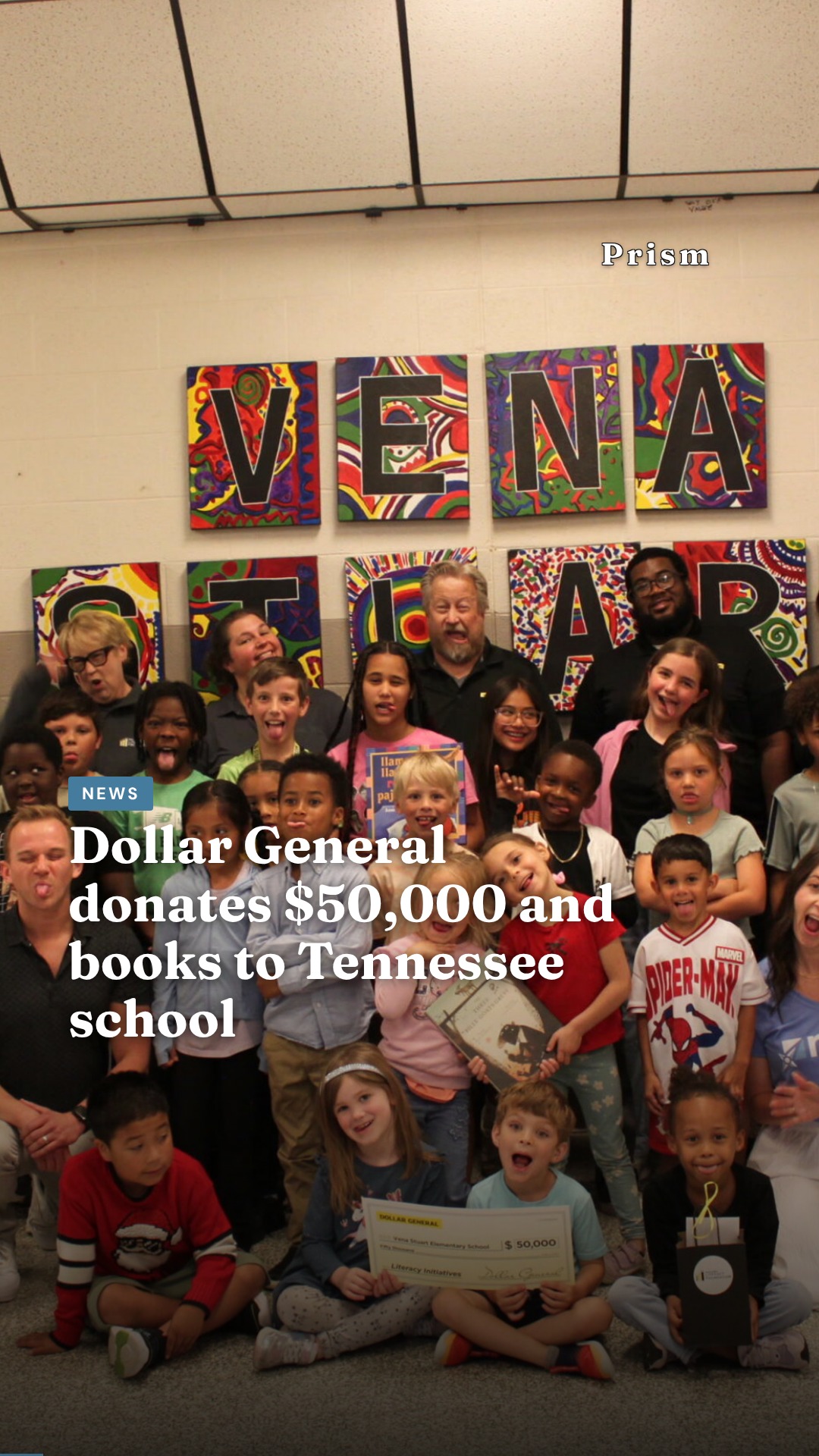 Dollar General donates $50,000 and books to Tennessee school