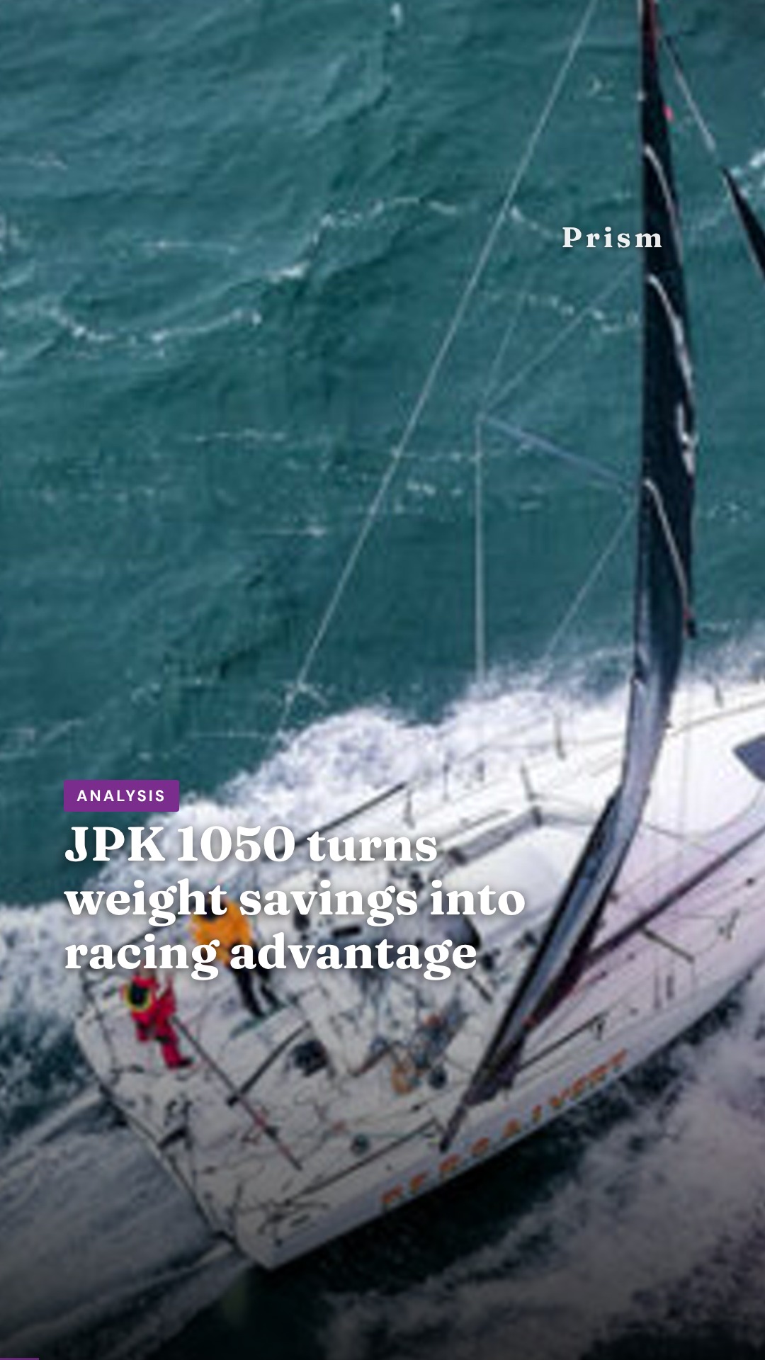 JPK 1050 turns weight savings into racing advantage