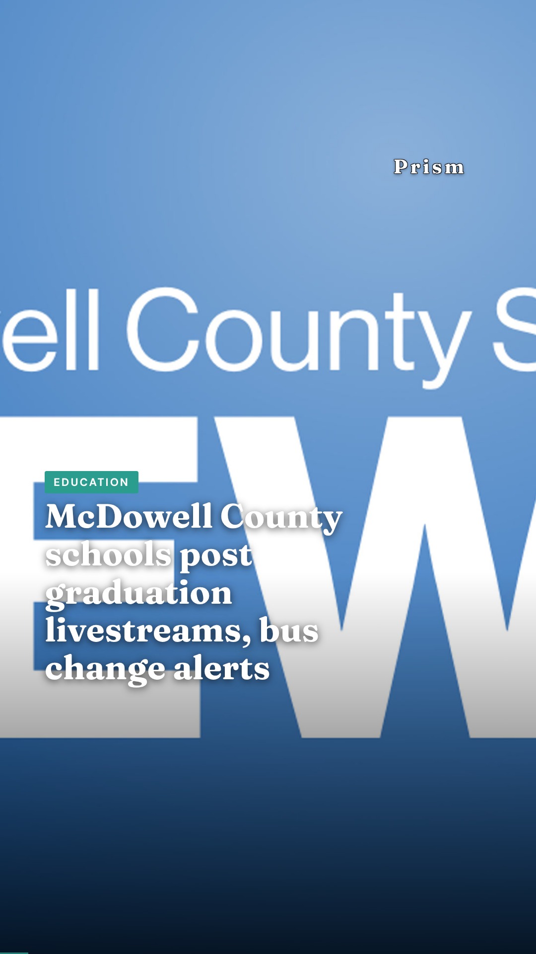 McDowell County schools post graduation livestreams, bus change alerts