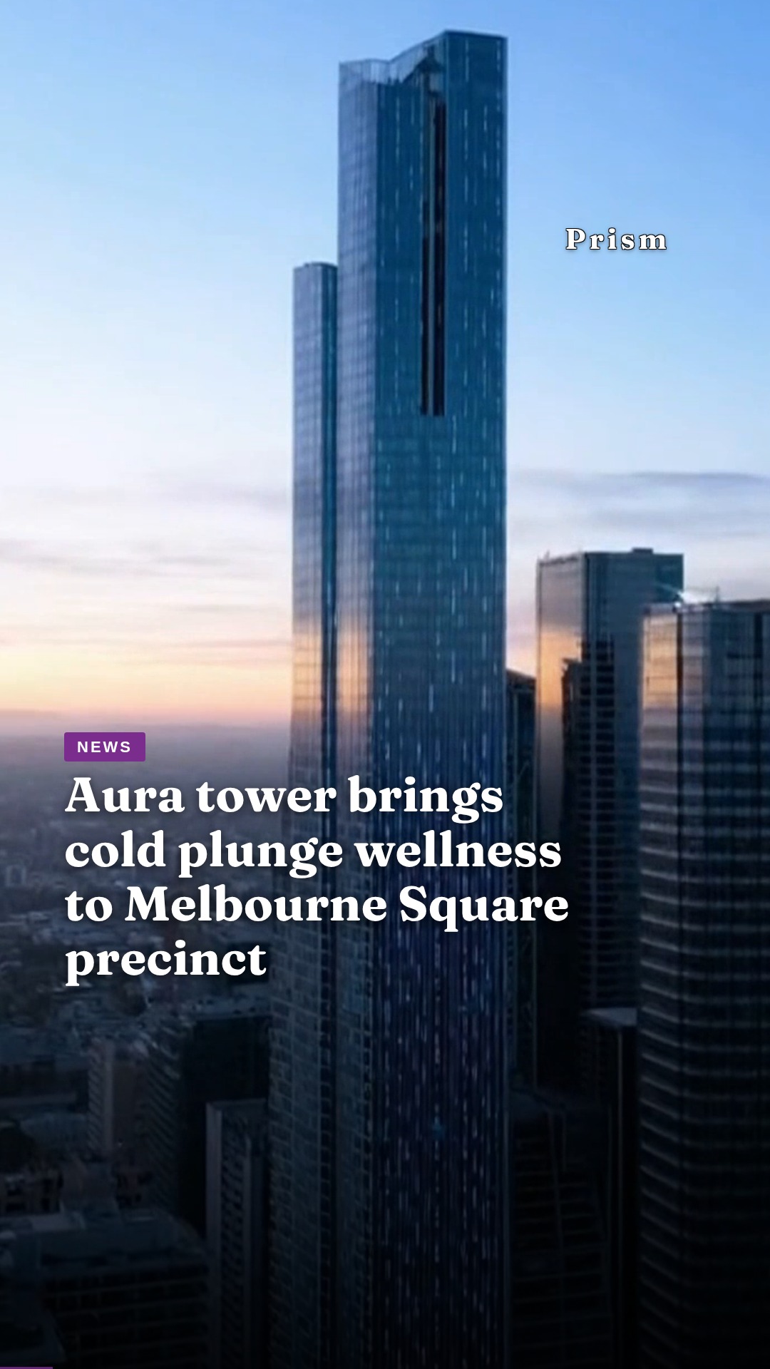 Aura tower brings cold plunge wellness to Melbourne Square precinct