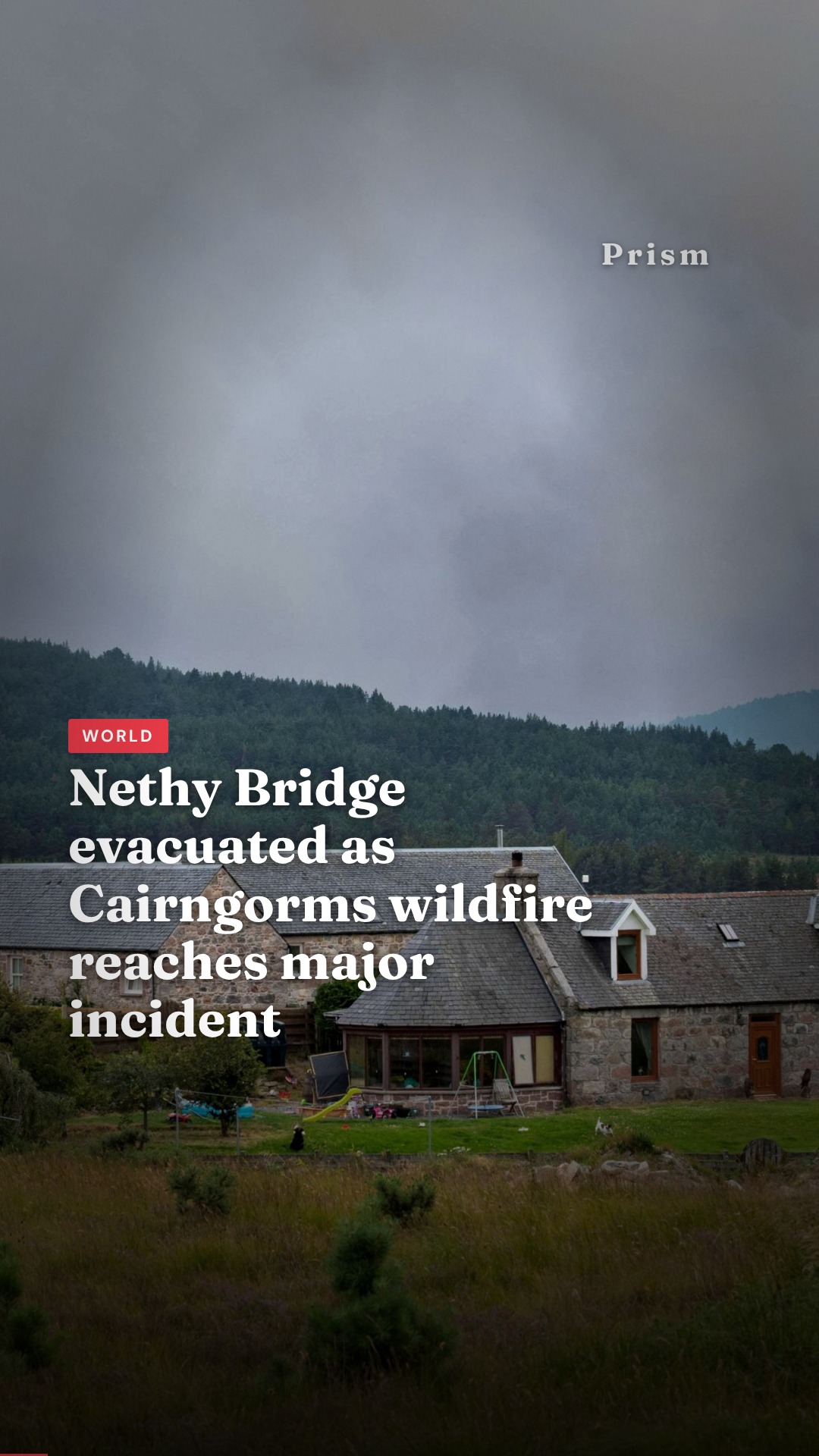 Nethy Bridge evacuated as Cairngorms wildfire reaches major incident