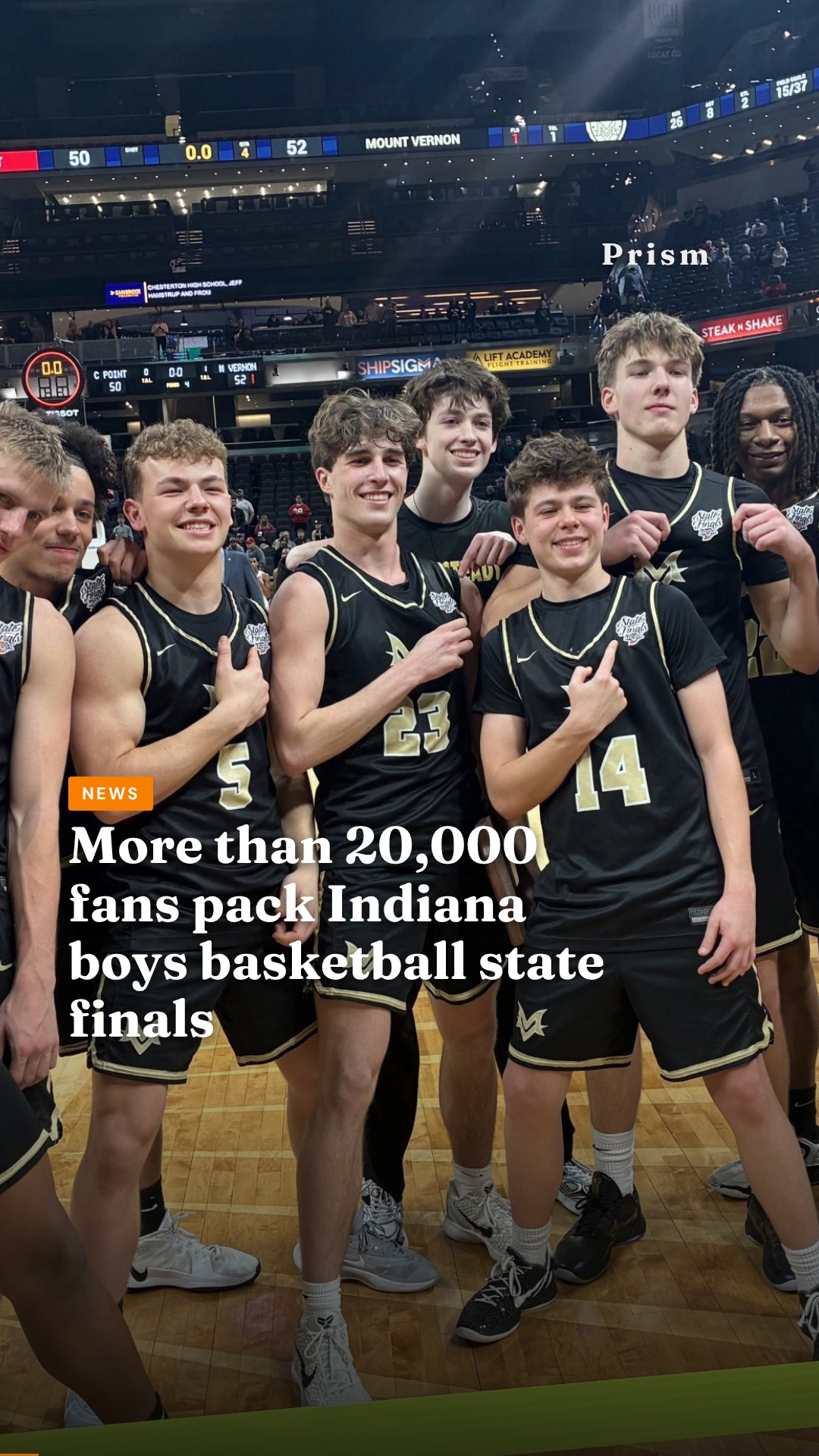 More than 20,000 fans pack Indiana boys basketball state finals