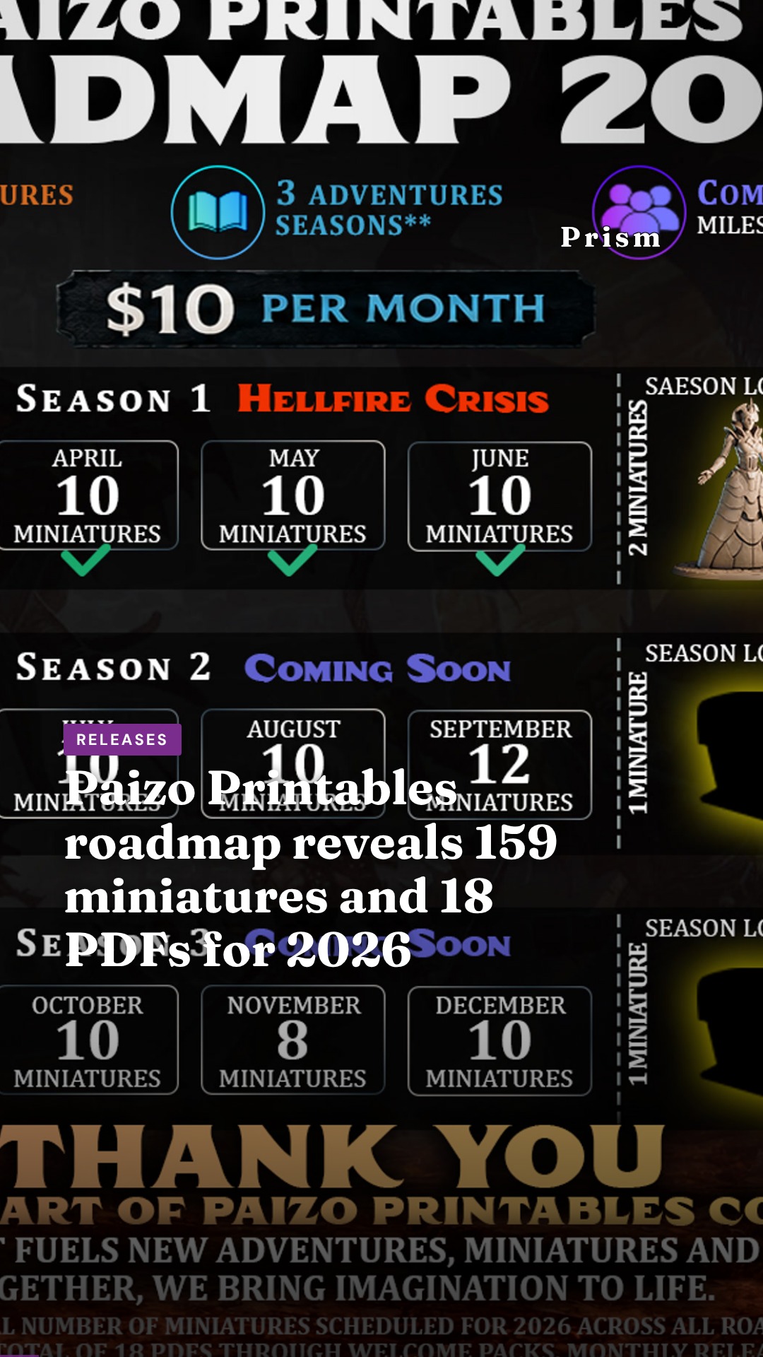 Paizo Printables roadmap reveals 159 miniatures and 18 PDFs for 2026