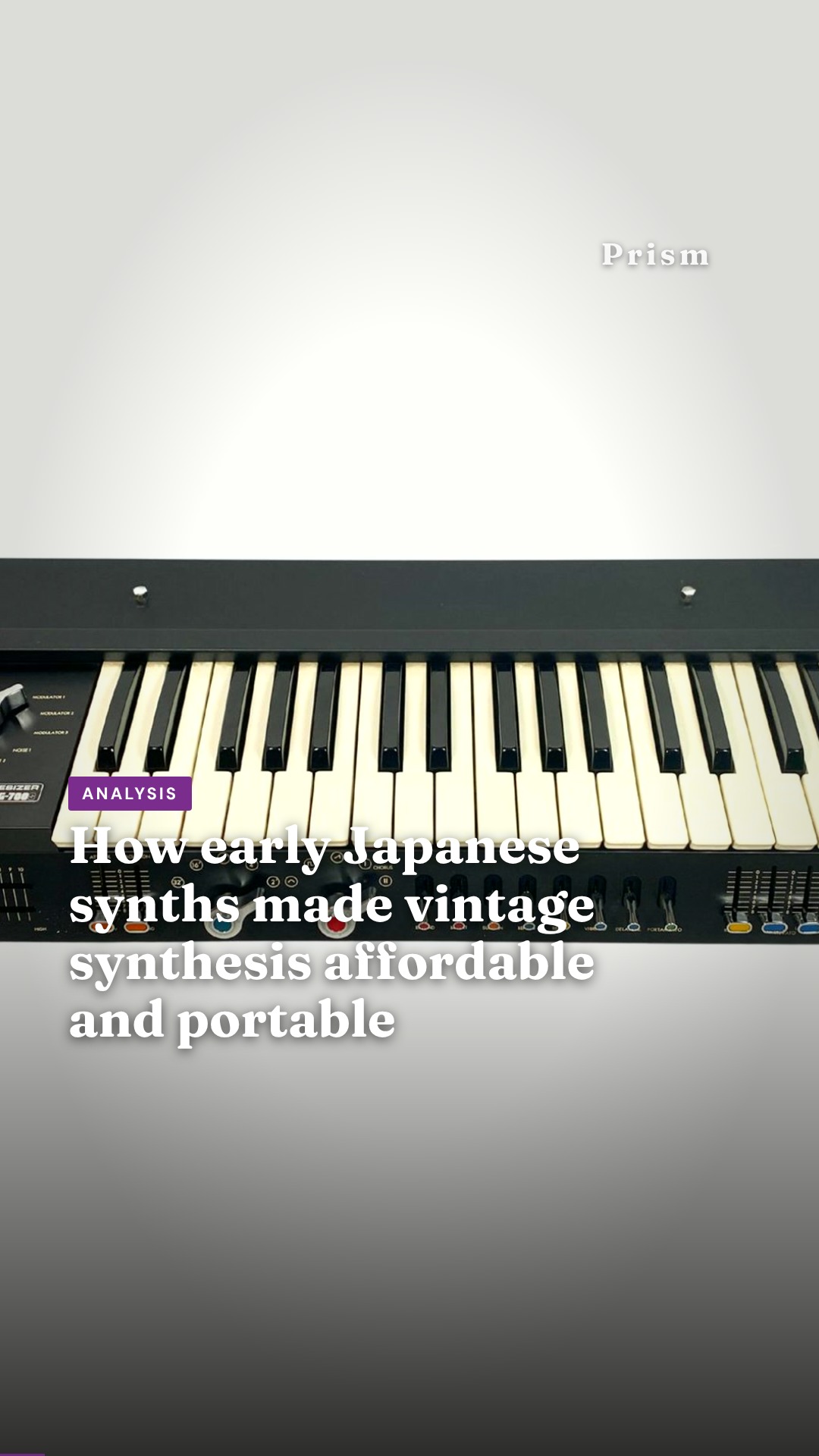 How early Japanese synths made vintage synthesis affordable and portable
