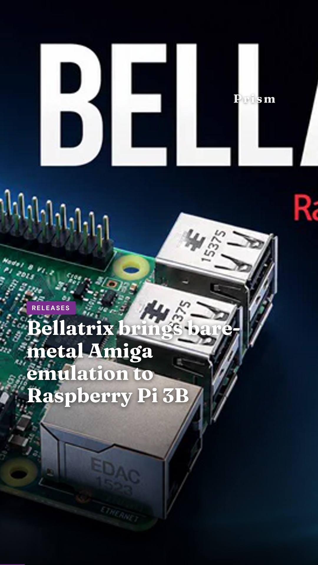 Bellatrix brings bare-metal Amiga emulation to Raspberry Pi 3B