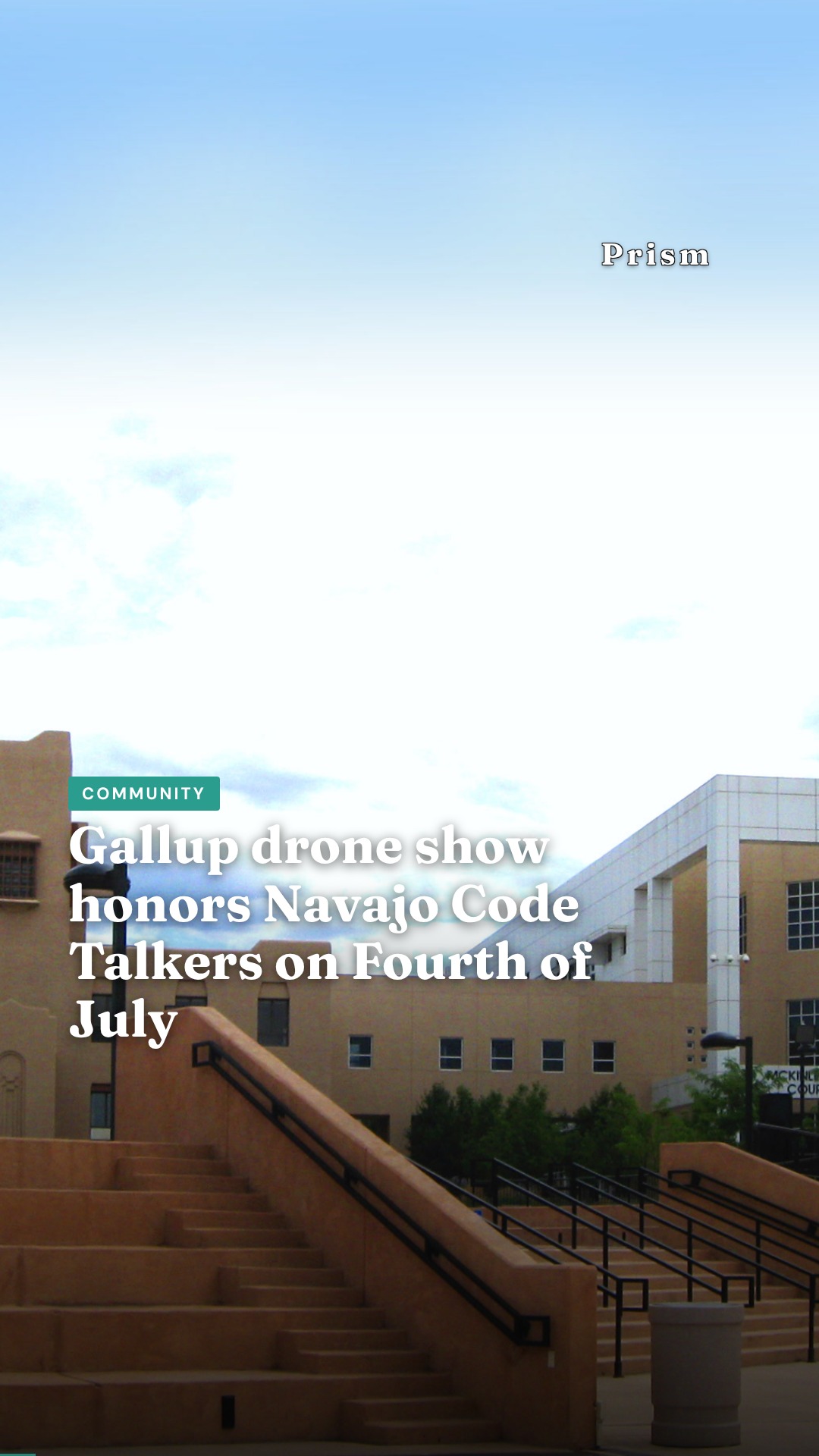 Gallup drone show honors Navajo Code Talkers on Fourth of July