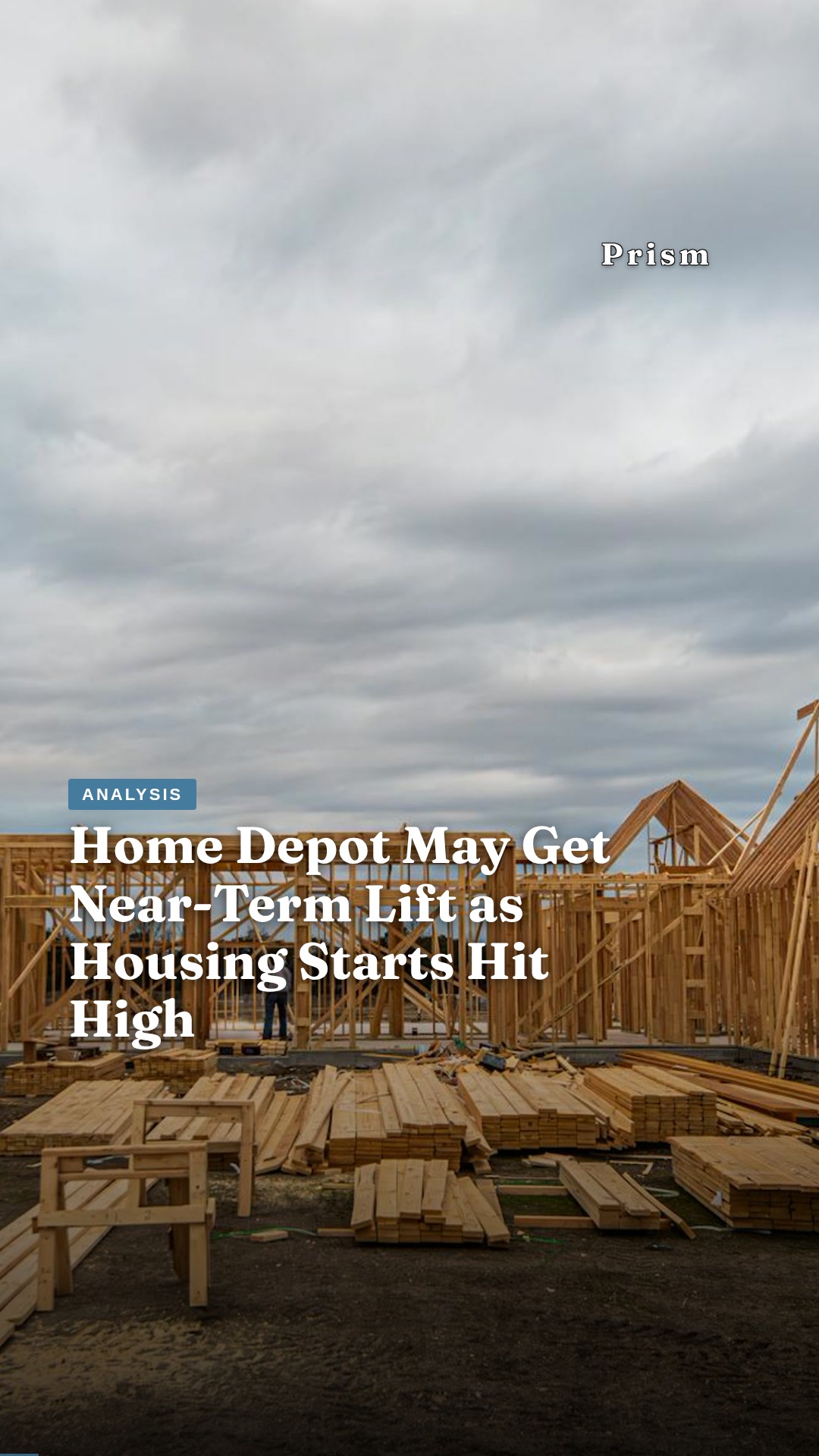 Home Depot May Get Near-Term Lift as Housing Starts Hit High