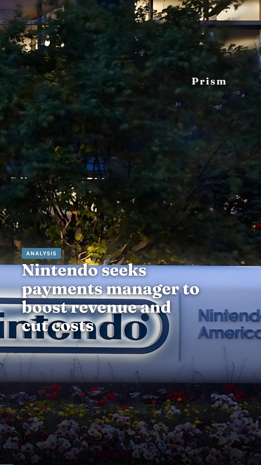 Nintendo seeks payments manager to boost revenue and cut costs