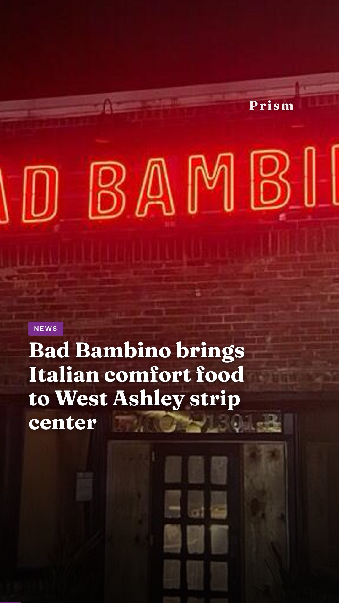 Bad Bambino brings Italian comfort food to West Ashley strip center