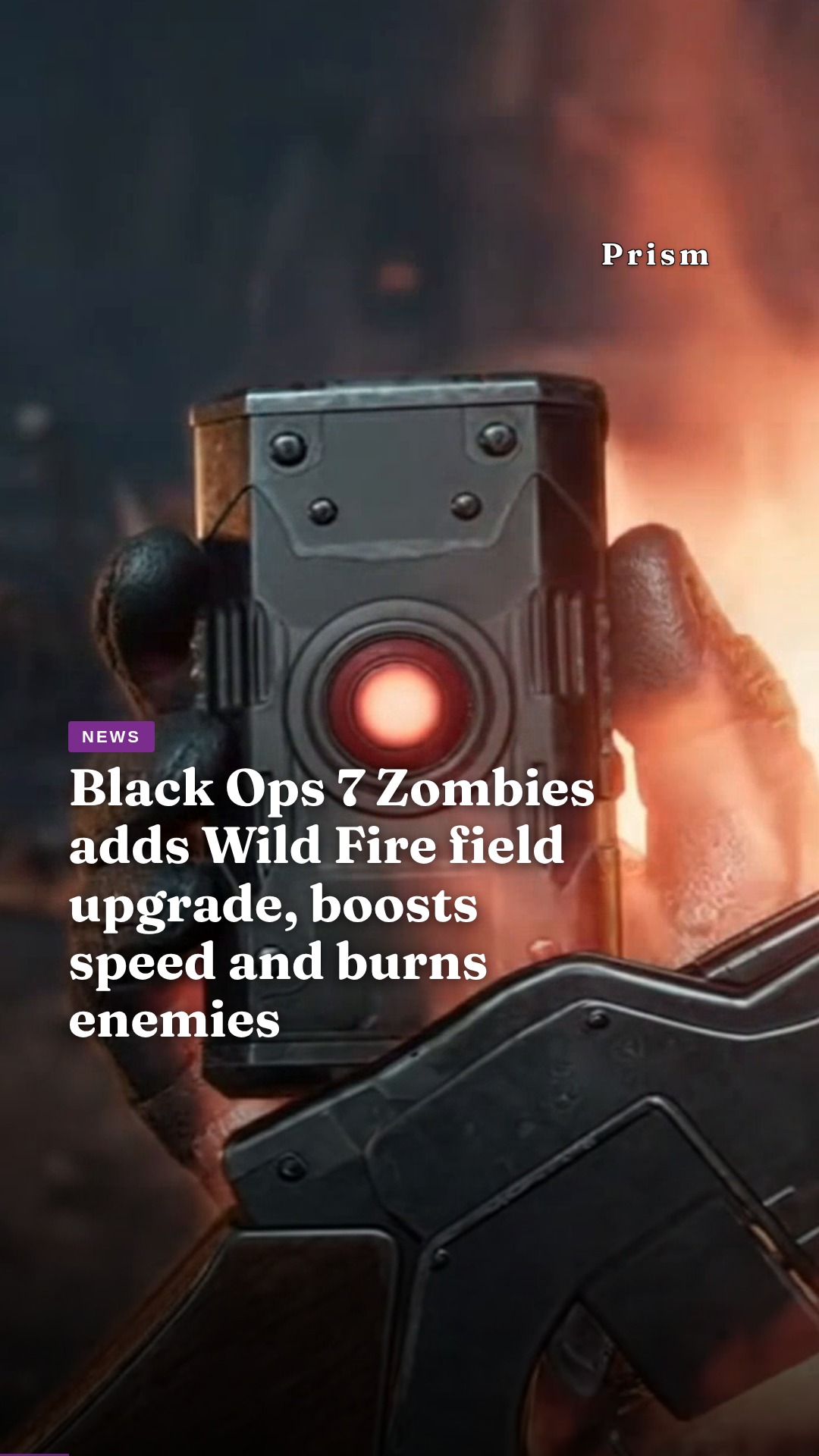 Black Ops 7 Zombies adds Wild Fire field upgrade, boosts speed and burns enemies