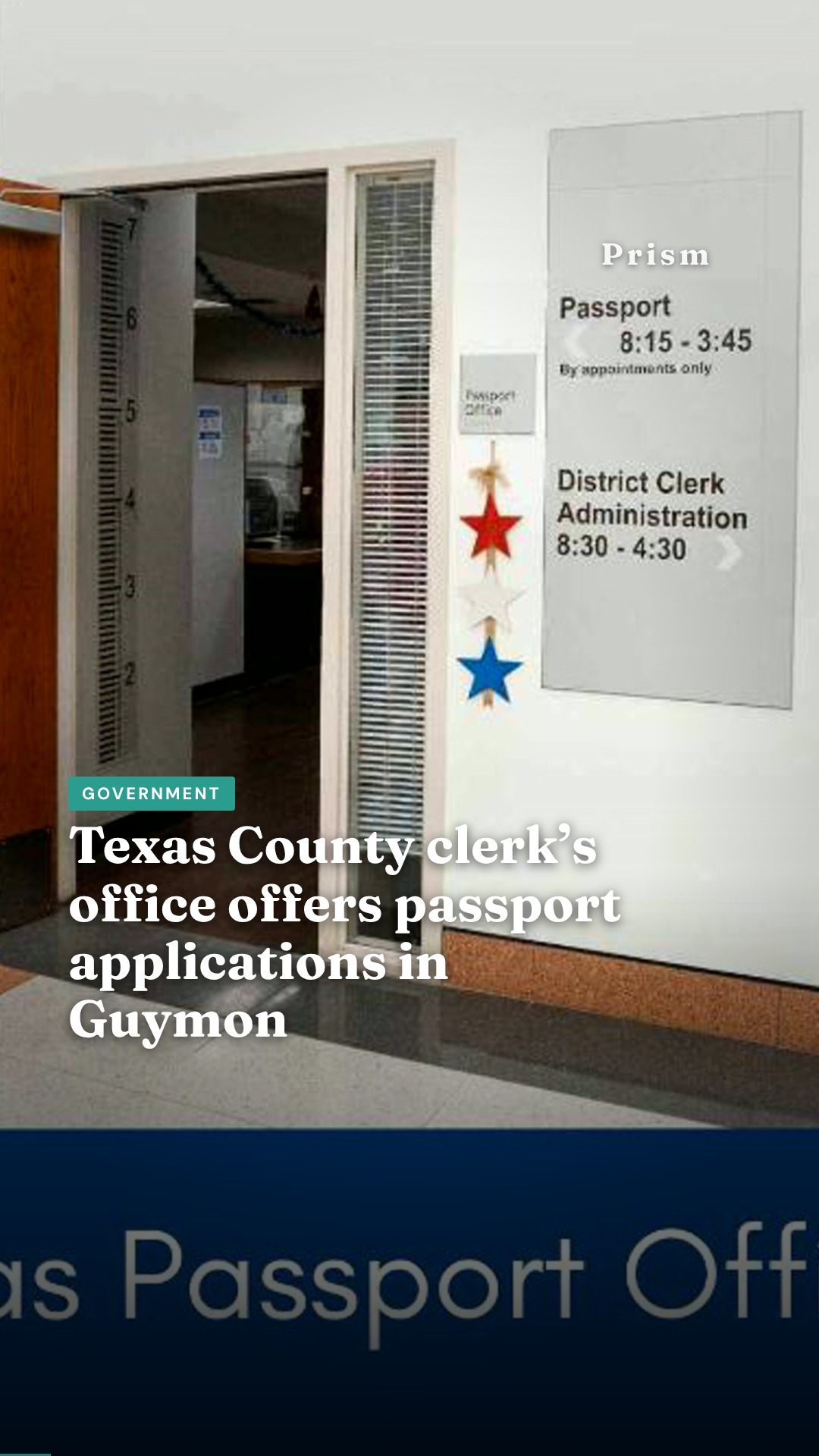 Texas County clerk’s office offers passport applications in Guymon