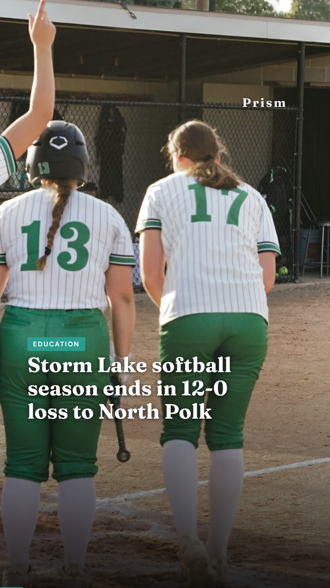 Storm Lake softball season ends in 12-0 loss to North Polk