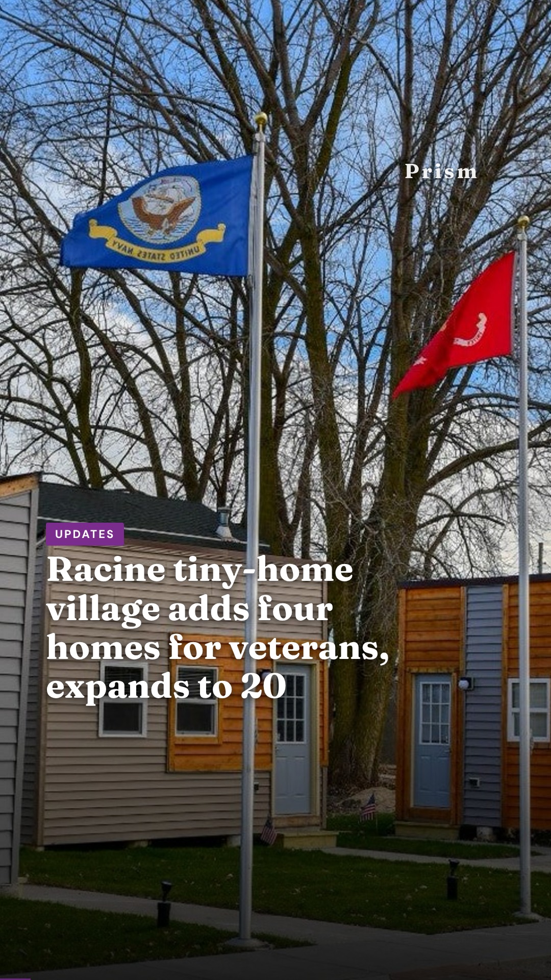 Racine tiny-home village adds four homes for veterans, expands to 20