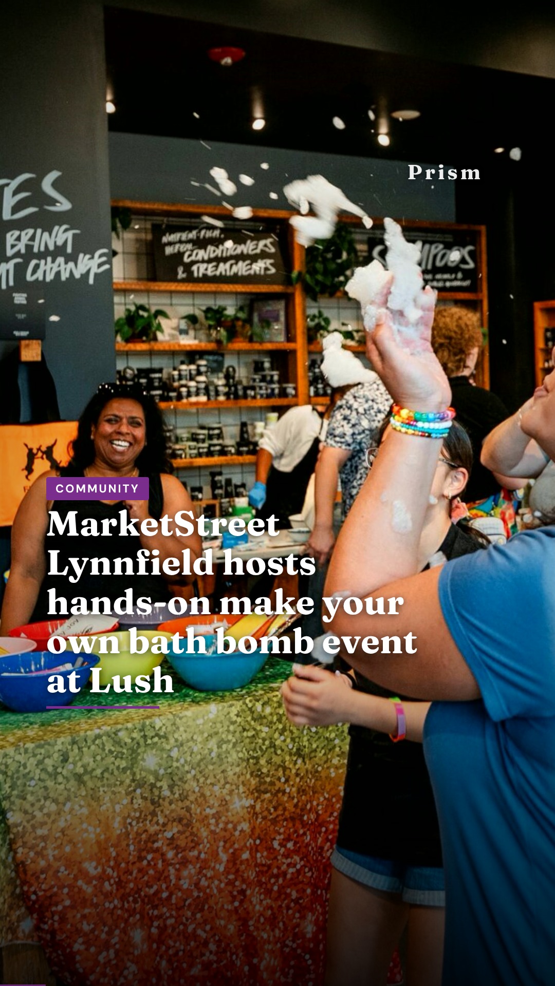 MarketStreet Lynnfield hosts hands-on make your own bath bomb event at Lush