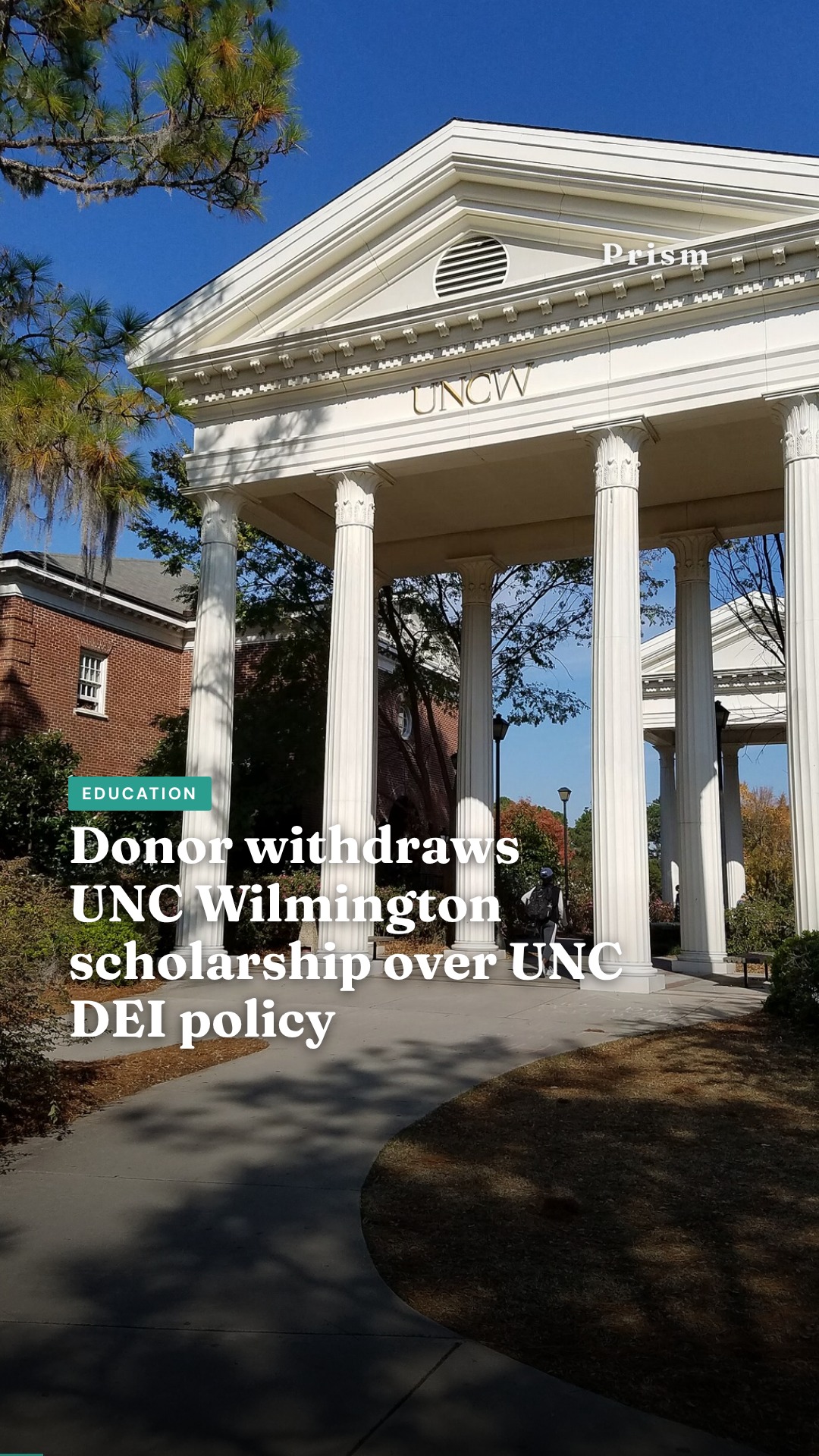 Donor withdraws UNC Wilmington scholarship over UNC DEI policy